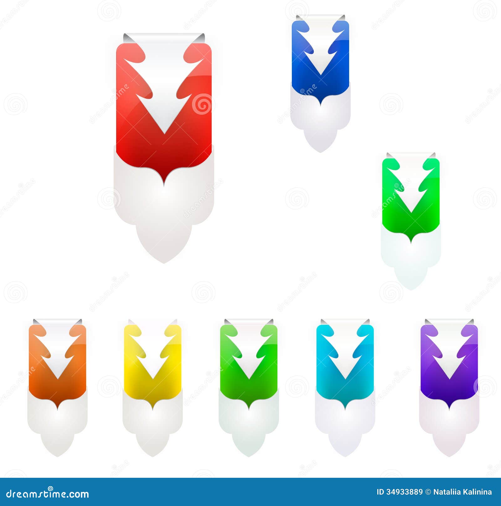 Vector Illustration of Color Background Tab Stock Vector - Illustration