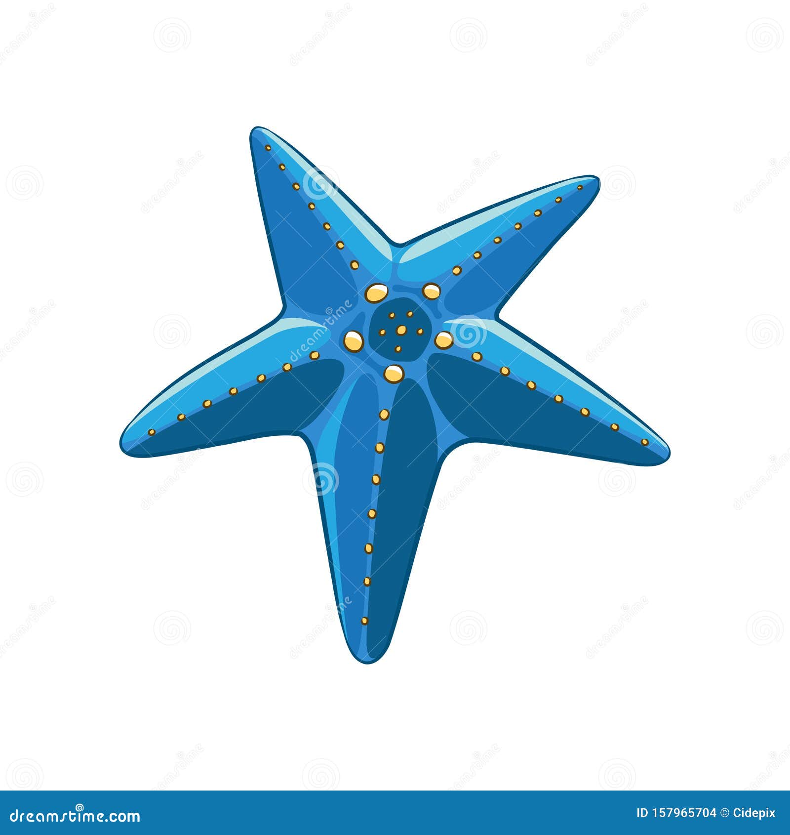 Colorful Cartoon Blue Starfish Stock Vector - Illustration of play, mollusk: 157965704 Colorful Cartoon Blue Starfish Stock Vector - Illustration of play, mollusk: 157965704