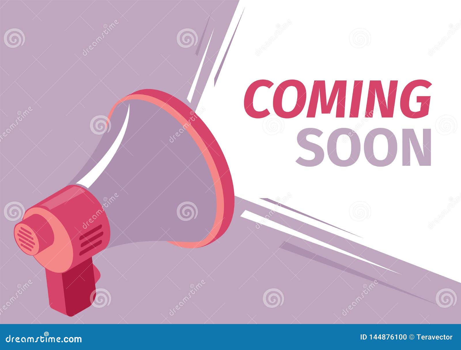   coming soon sound loudspeaker.