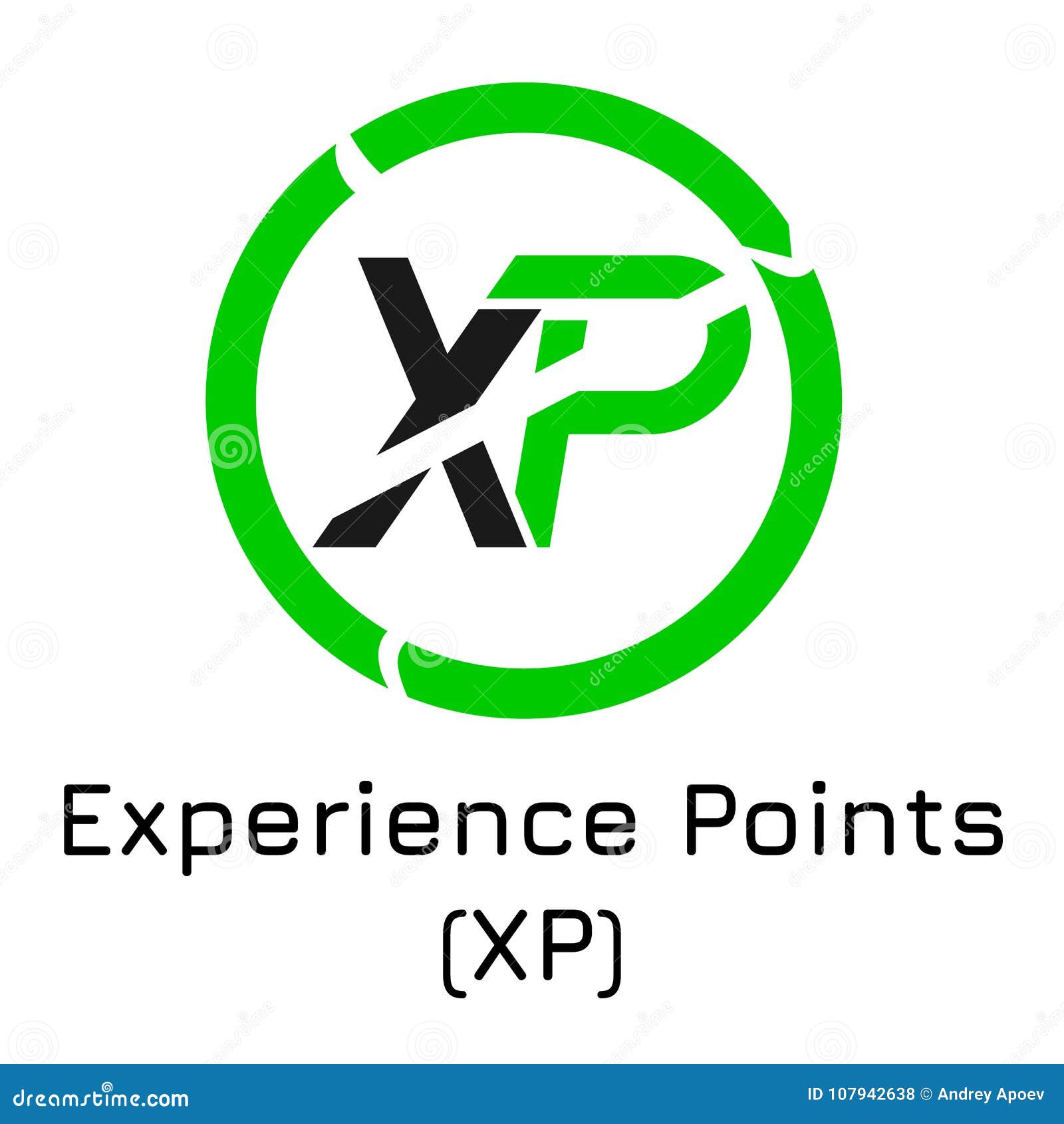 Experience Points XP. Vector Illustration Crypt Stock Vector - Illustration  of concept, cash: 107942638