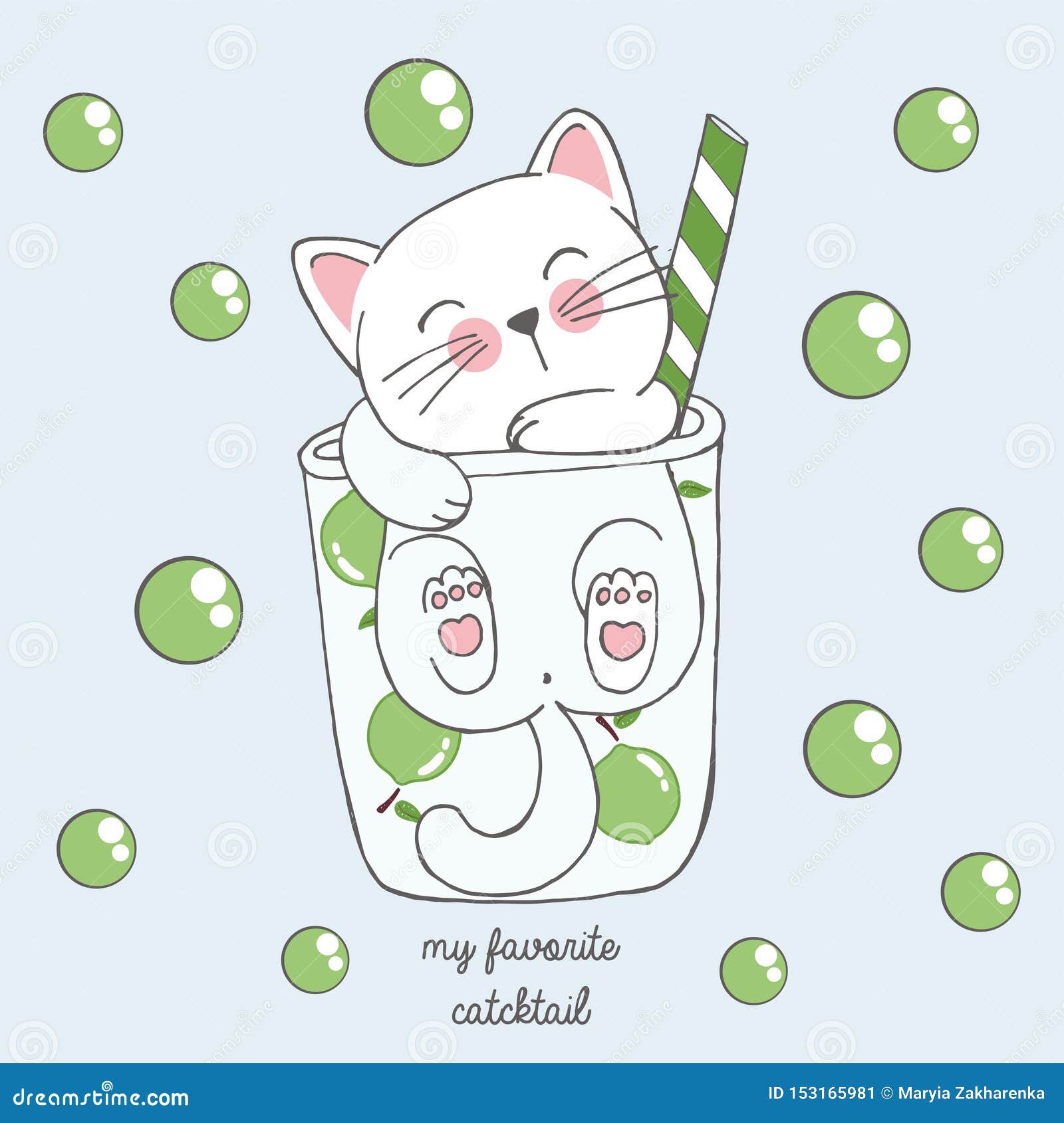 Cute Kawaii Cat Face Japanese Anime