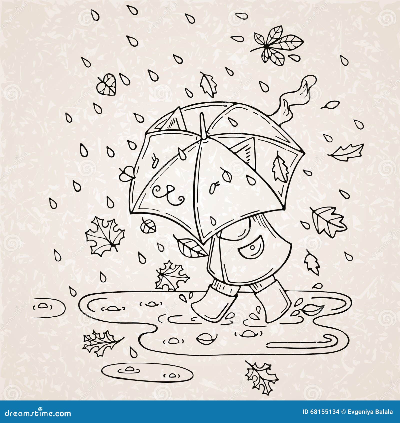Rainy weather Drawing by Viktoria Urdaeva | Saatchi Art-saigonsouth.com.vn