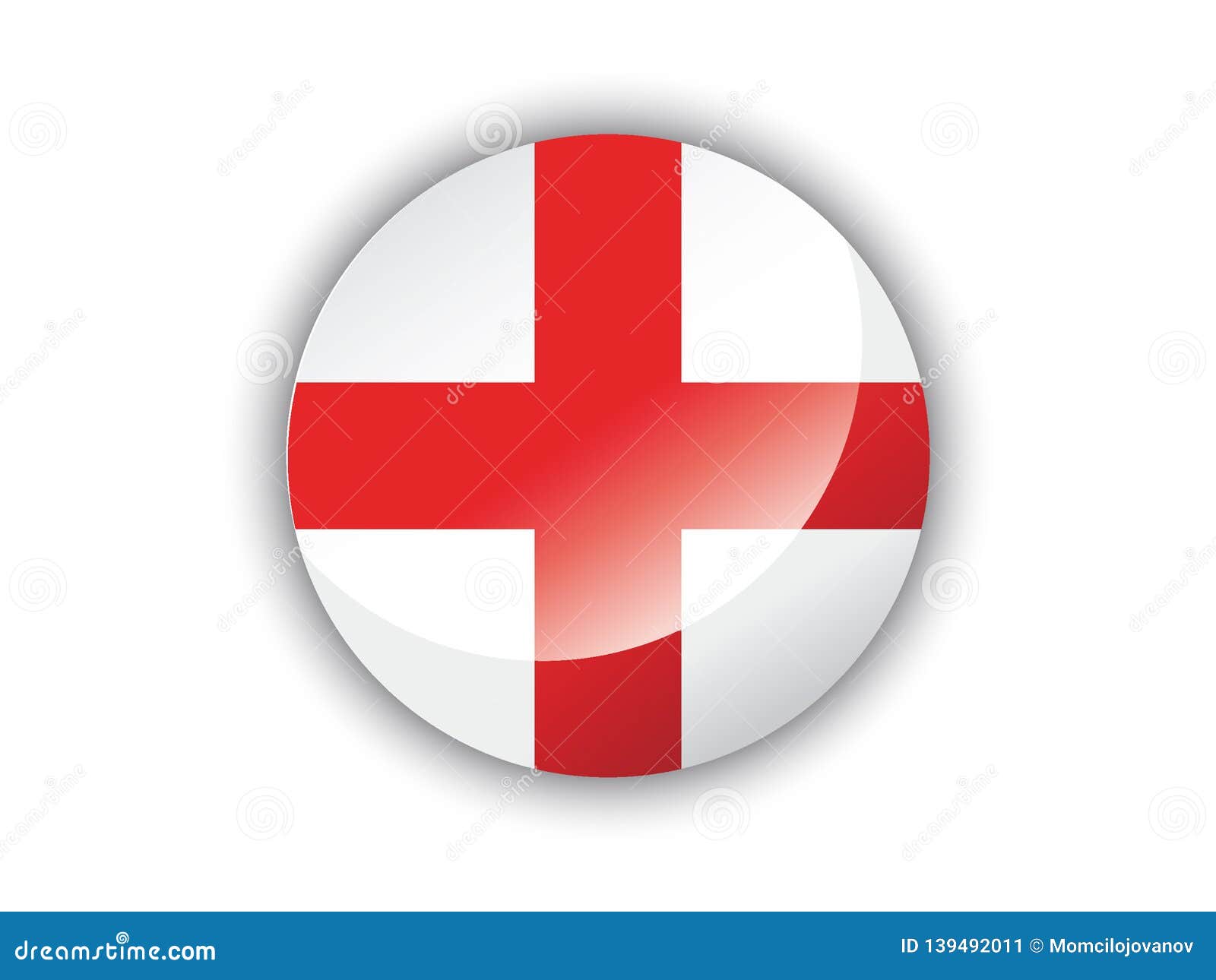 3D Round Flag of England stock vector. Illustration of bulgaria 139492011
