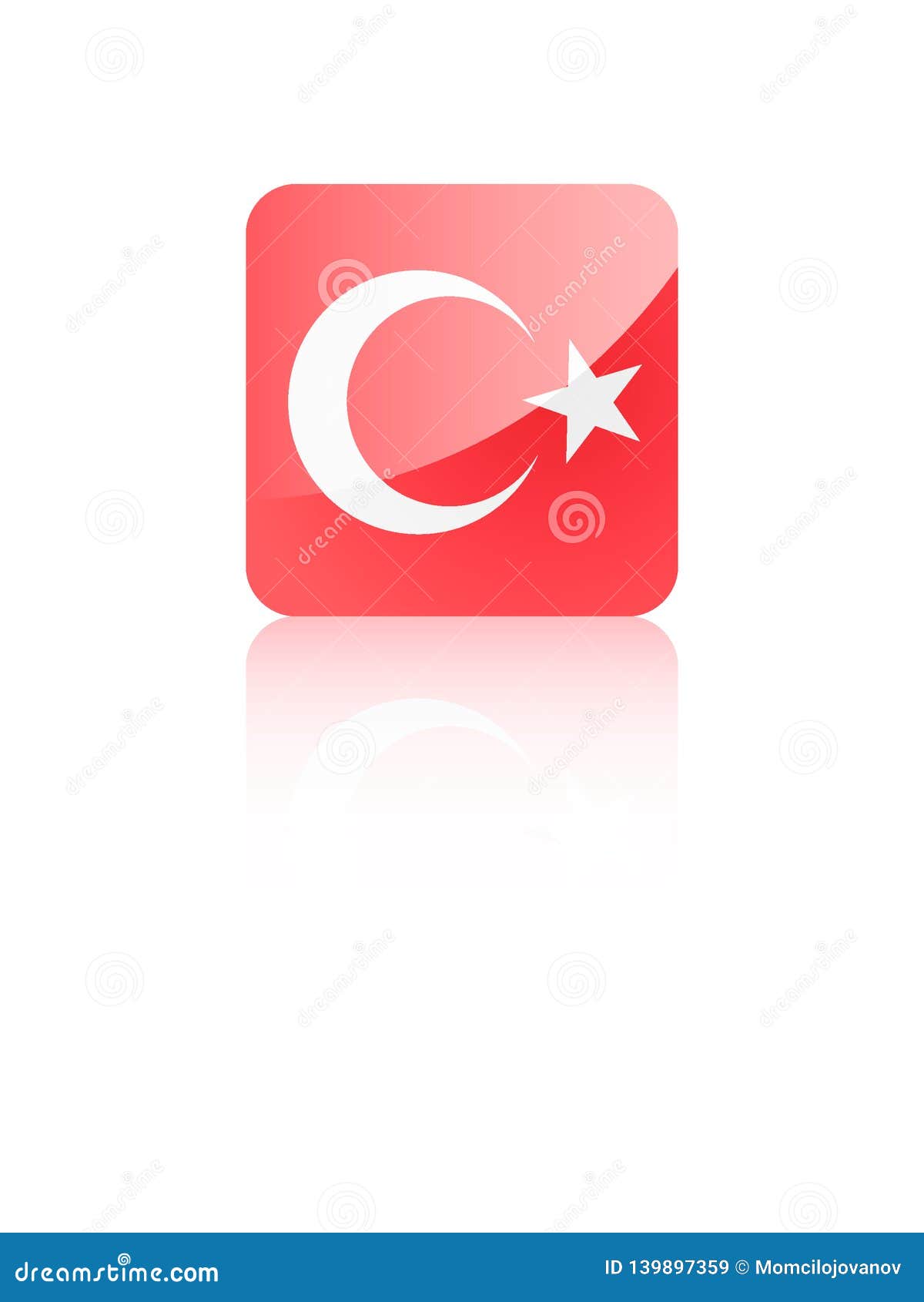 Download 3D Square Flag of Turkey stock vector. Illustration of haiti - 139897359