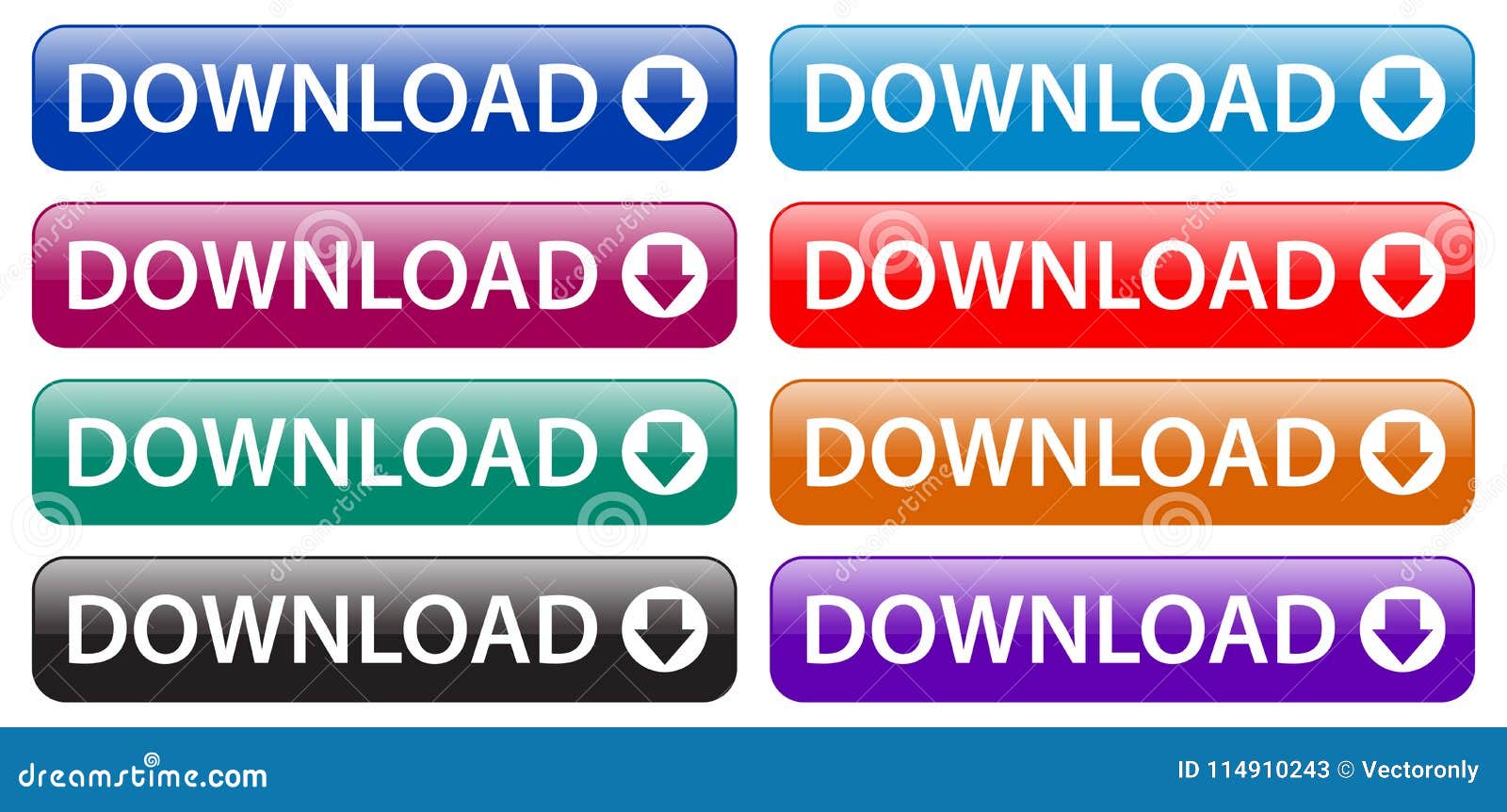 download web button icons colorful buttons