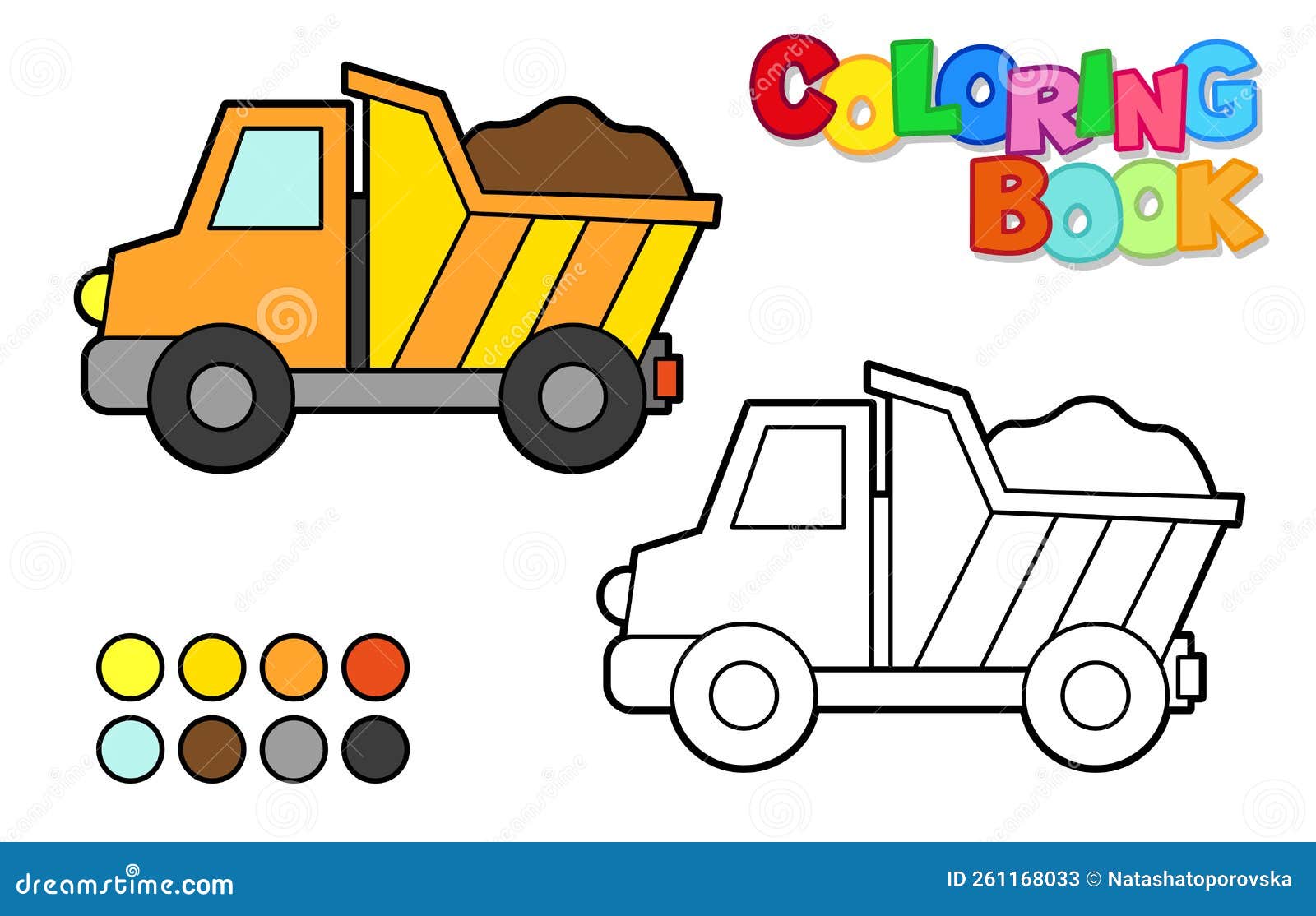 simple dump truck drawing