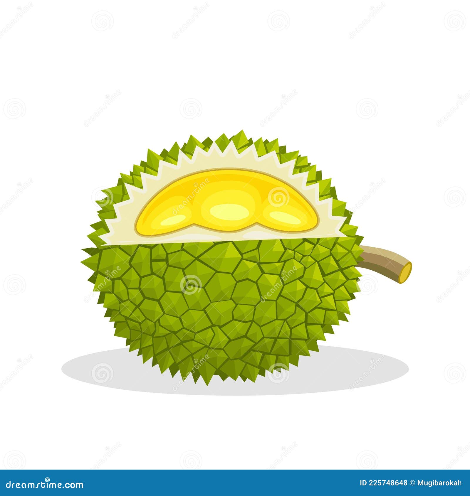 Illustration Of A Durian Fruit Cannot Be Carried On A Plane. On Board