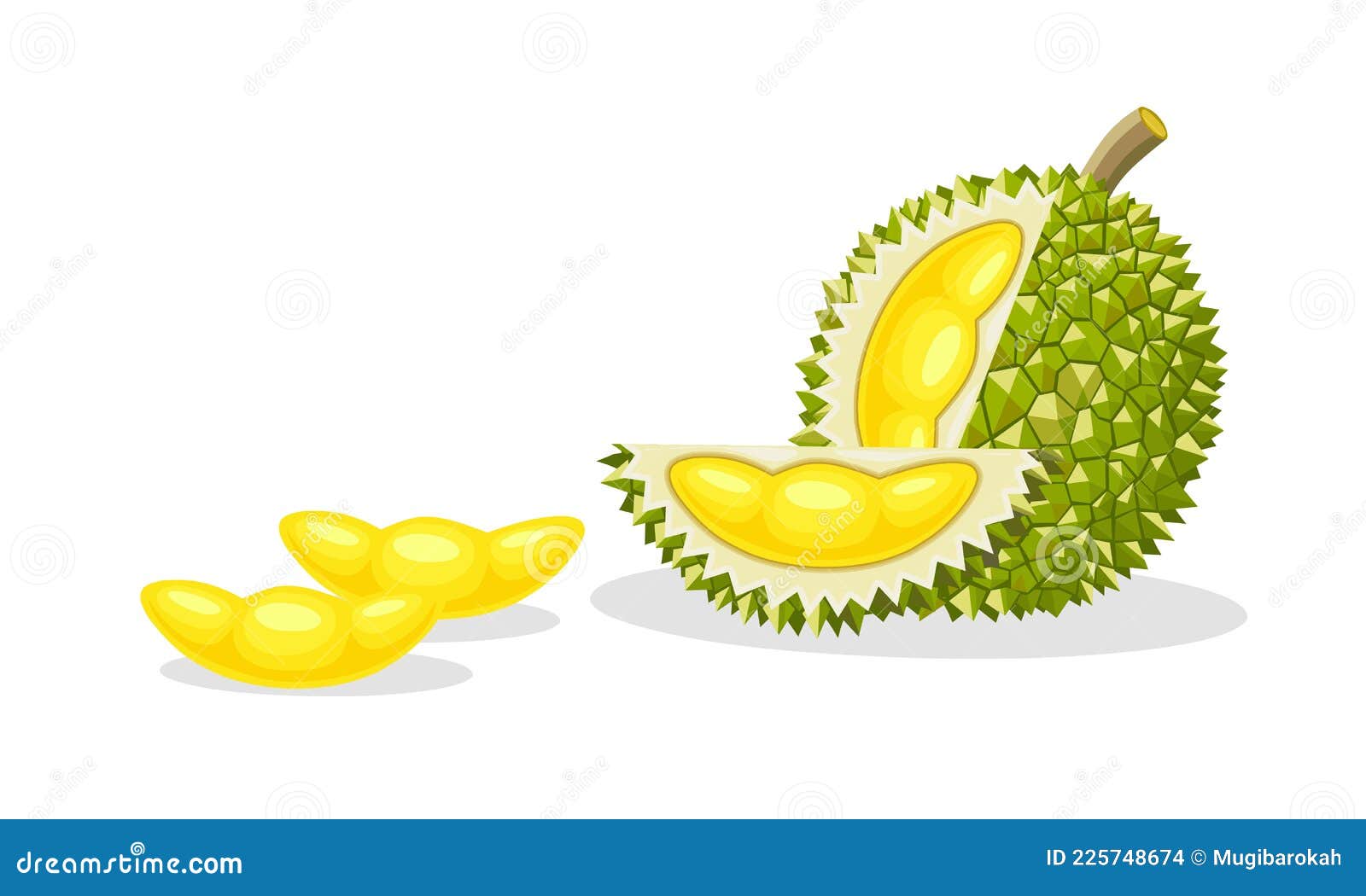 Illustration Of A Durian Fruit Cannot Be Carried On A Plane. On Board