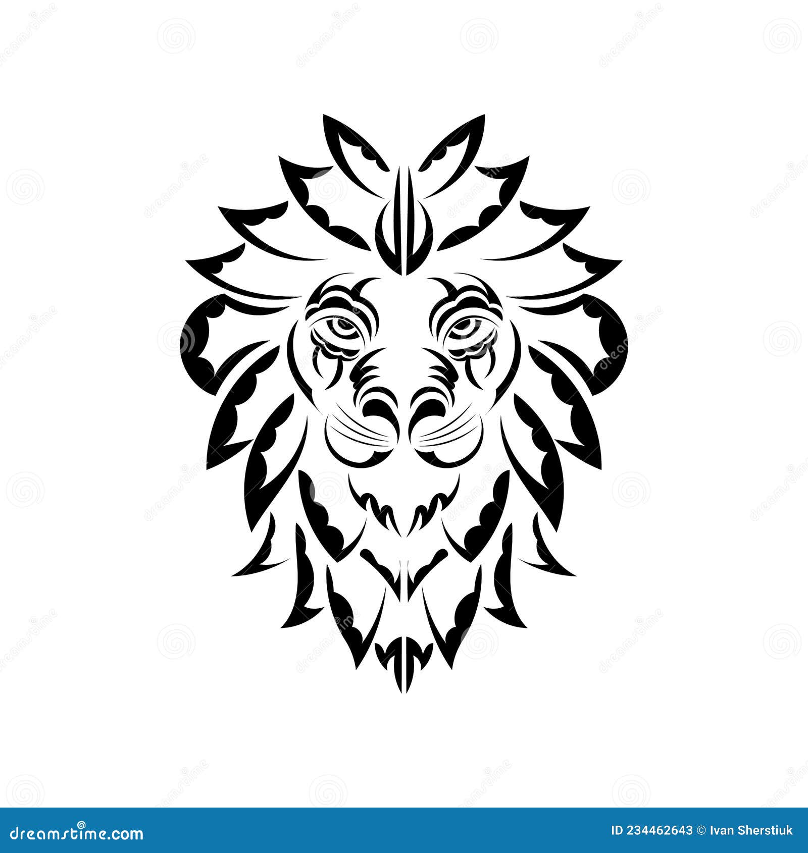 Hand drawn vector illustration or drawing of a tribal maori lion, Stock  Vector, Vector And Low Budget Royalty Free Image. Pic. ESY-036433718 |  agefotostock