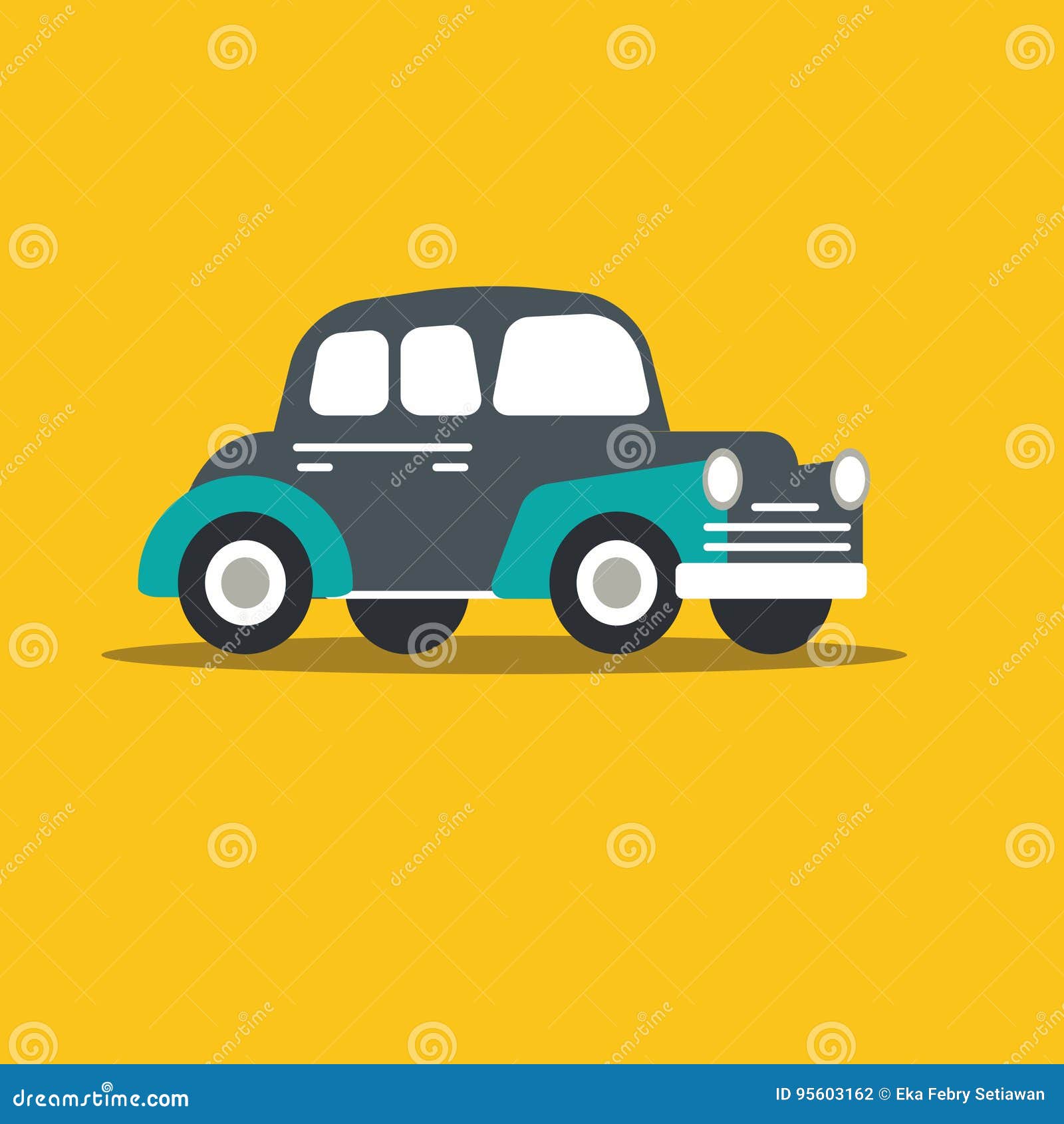 Vector Illustration Fast Car Stock Illustration - Illustration of sign