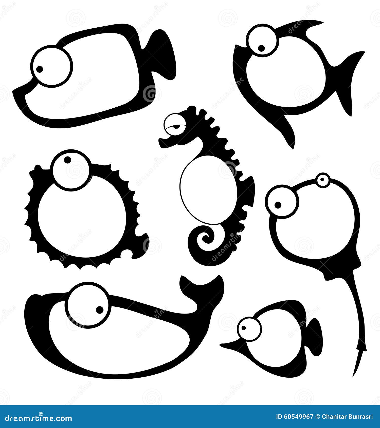 Download Vector Illustration Of Fish Frame Stock Vector ...
