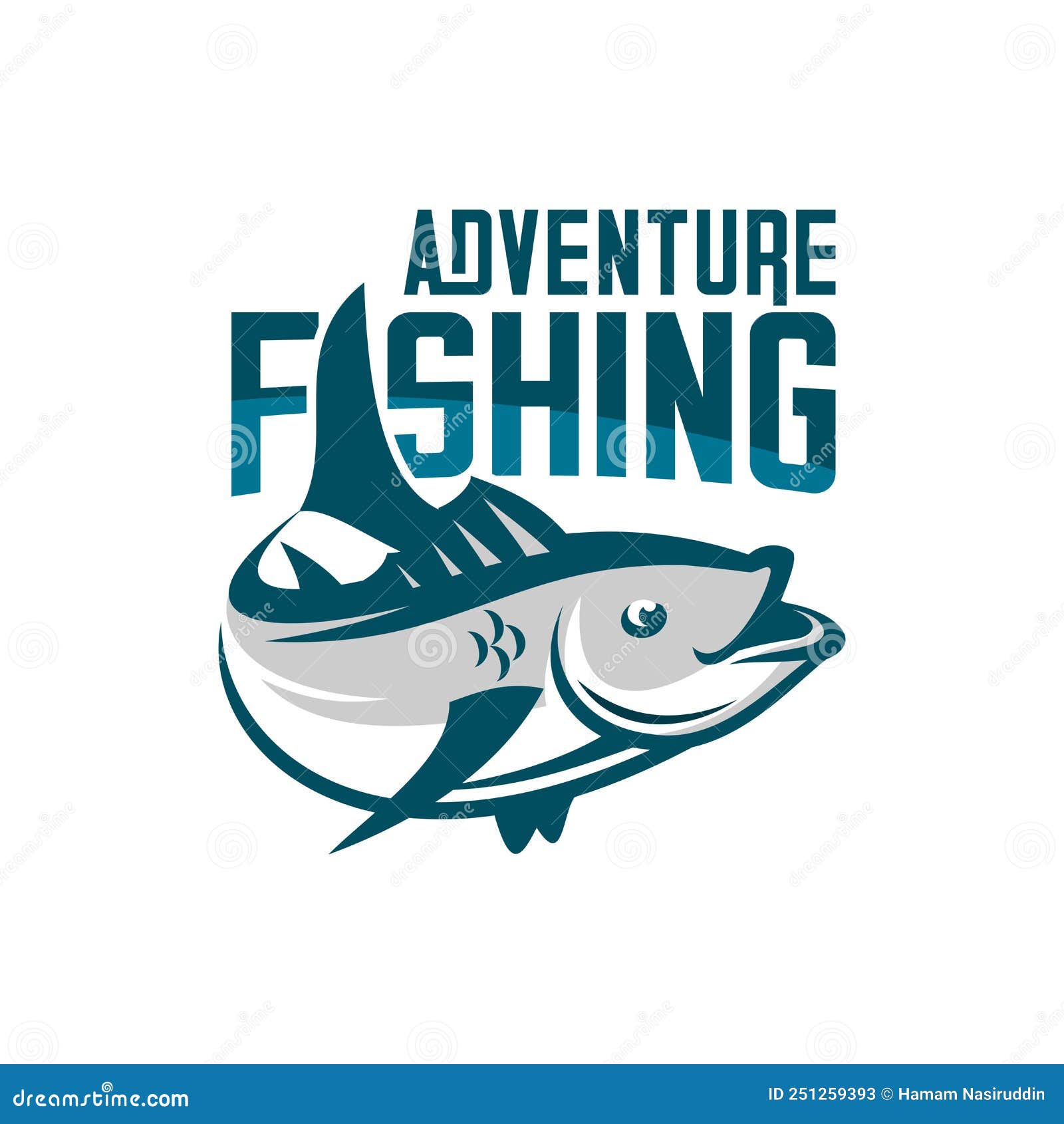 Fishings stock vector. Illustration of river, fishing - 251259393