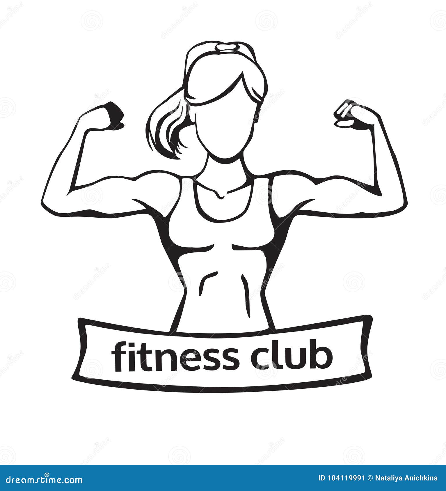 Woman Working Out Black White Stock Illustrations – 255 Woman