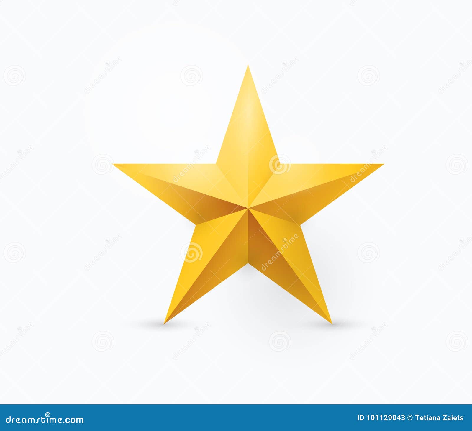   of five-pointed gold metal star