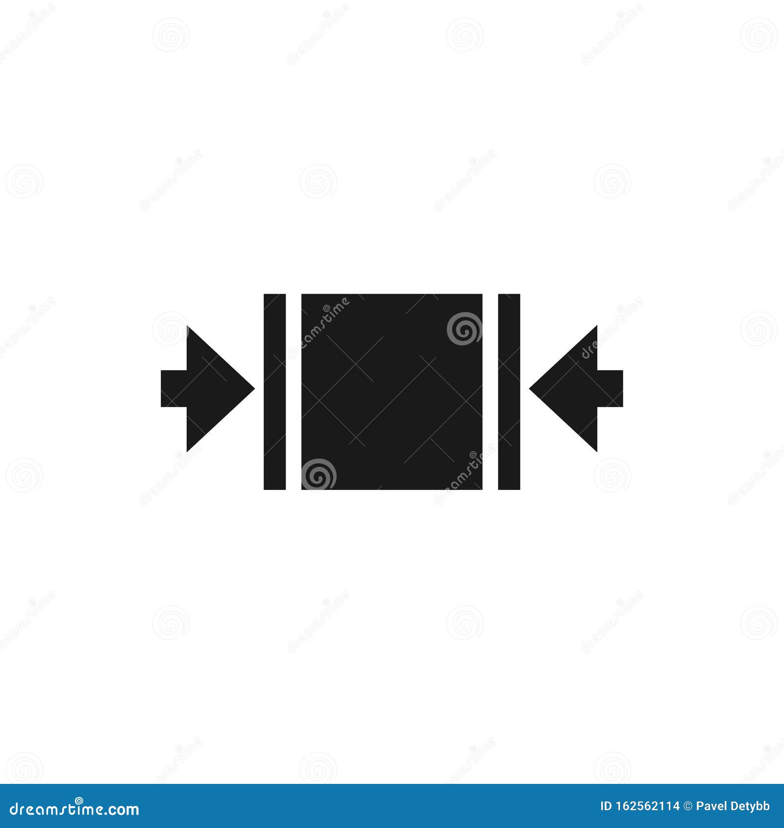 Clamp As Indicated. Vector Illustration, Flat Design. Stock Vector