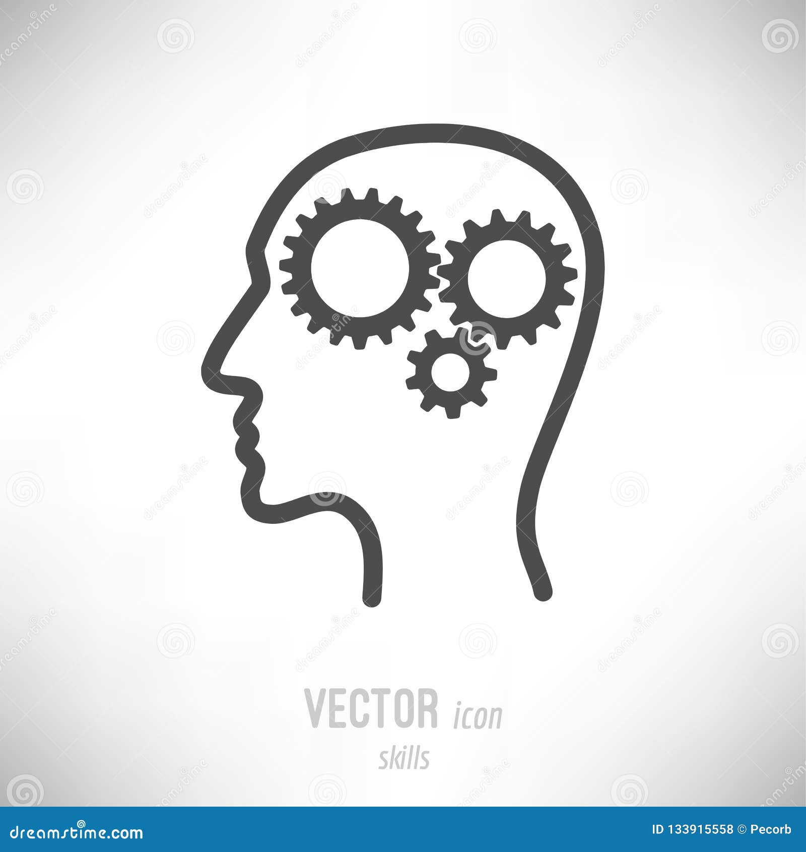 Flat skills icon stock vector. Illustration of vector - 133915558