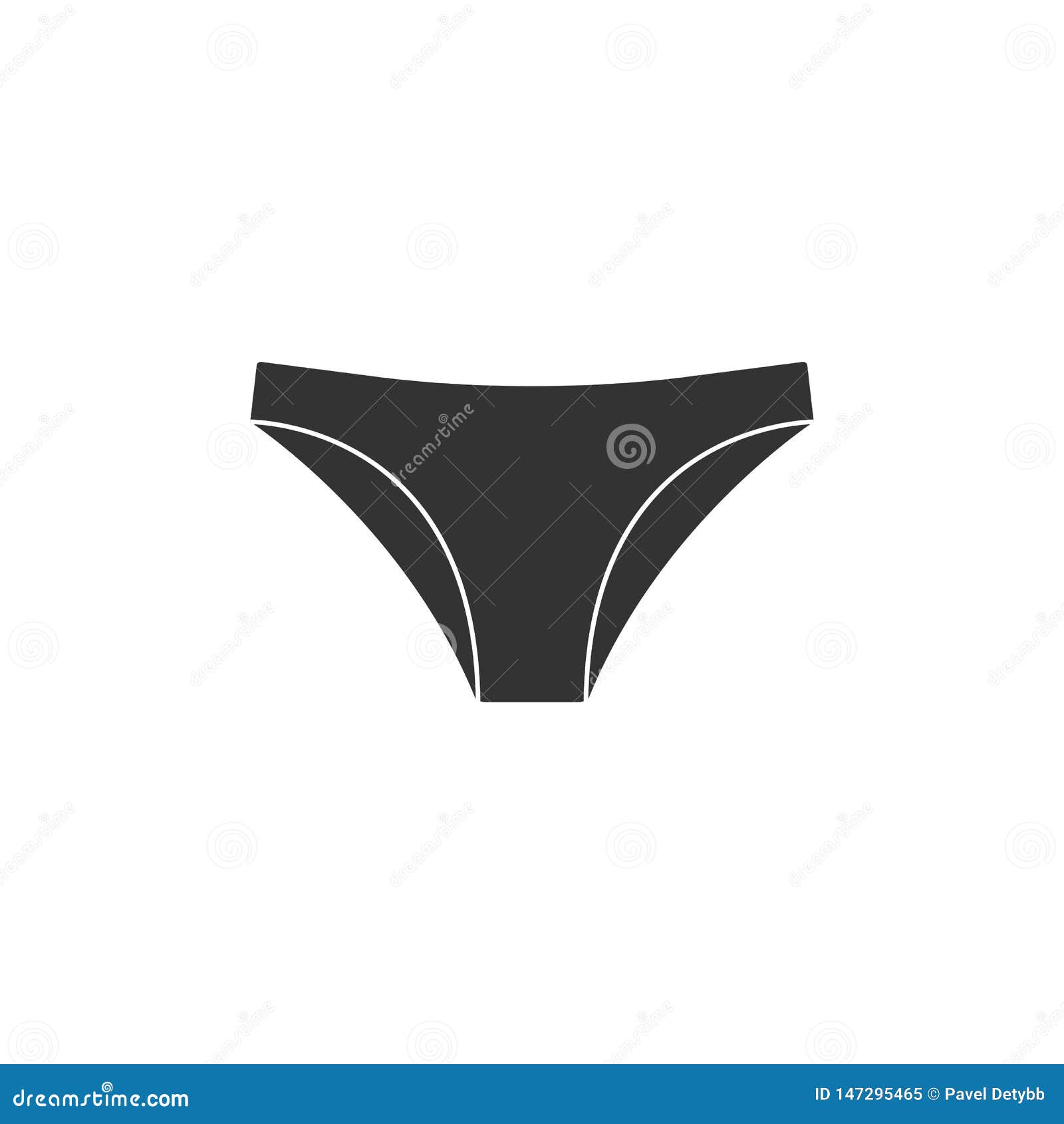 Women Underwear Icon. Vector Illustration, Flat Design Stock ...