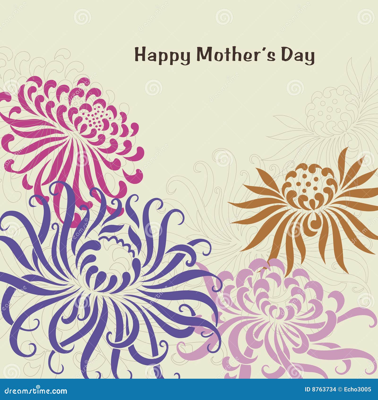 Vector Illustration of Flower Text Stock Vector Illustration of pattern, cute 8763734