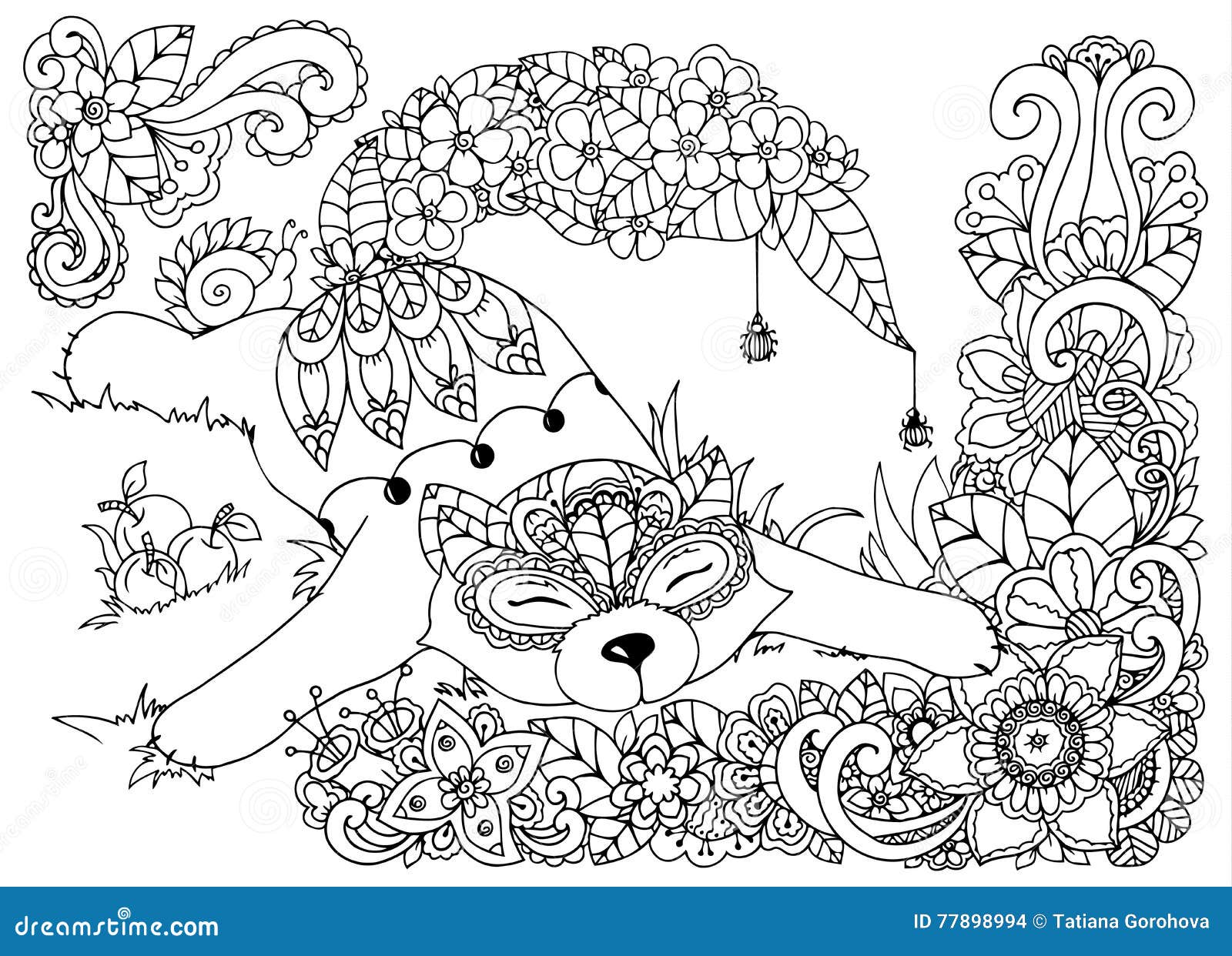Grasshopper Vector Drawing Vector Illustration