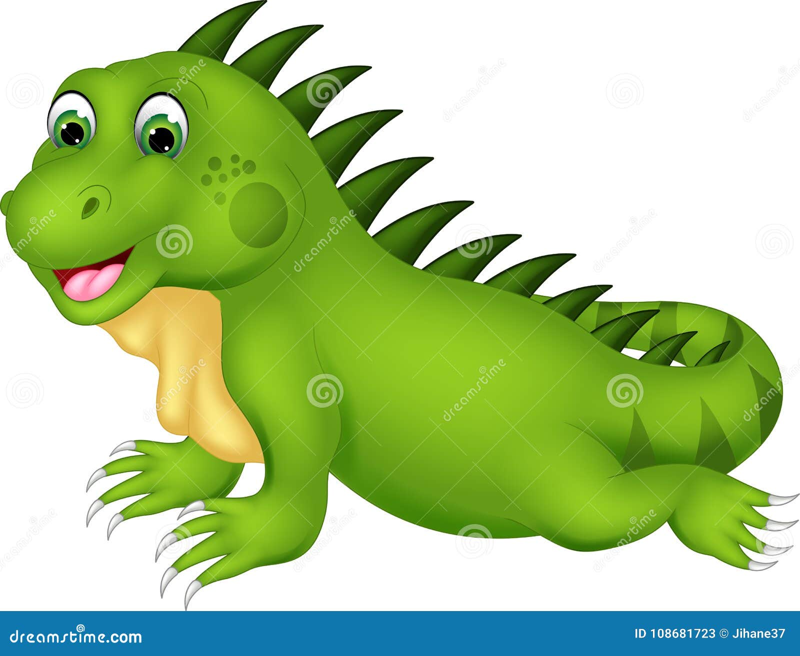 Iguana Cartoon Vector Illustration | CartoonDealer.com #41021662