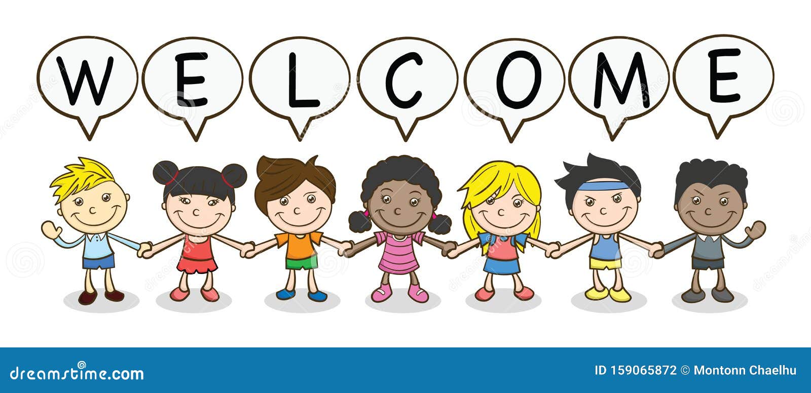 Welcome-kids Vector Illustration | CartoonDealer.com #31866078