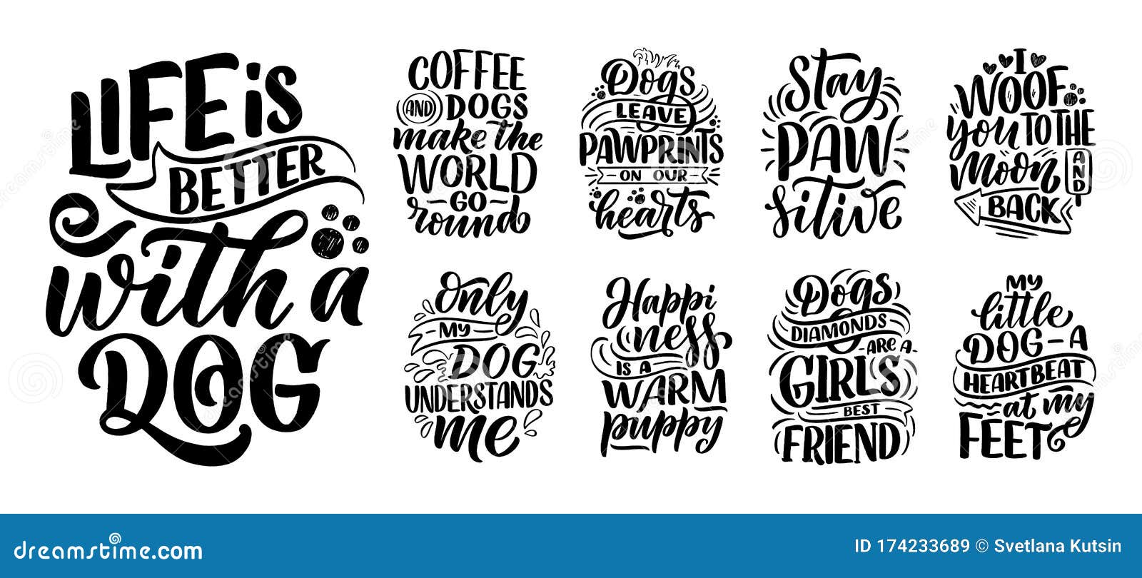 Vector Illustration With Funny Phrases Hand Drawn Inspirational Quotes vector-illustration-with-funny-phrases-hand-drawn-inspirational-quotes
