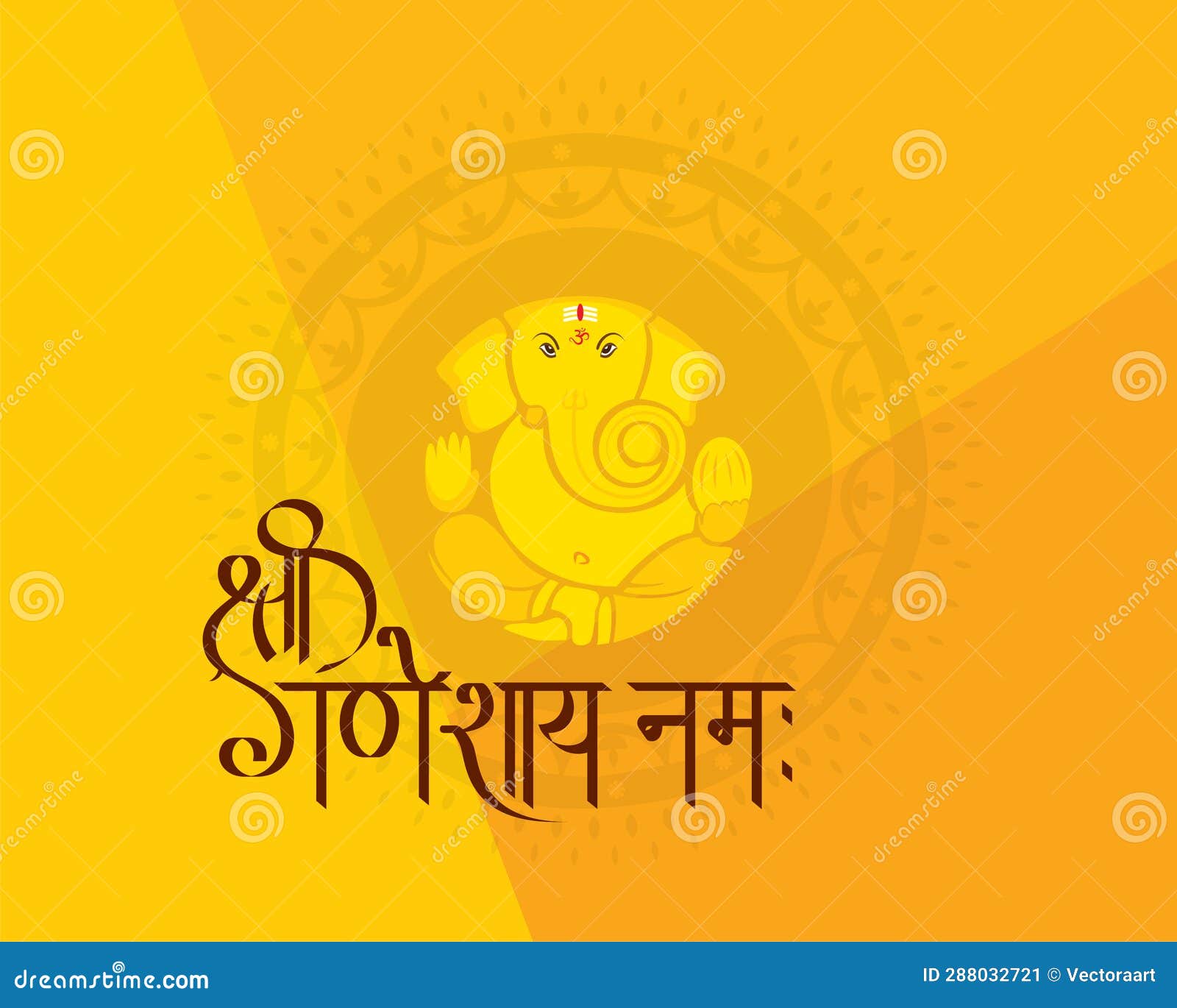 Happy Ganesh Chaturthi Vector Design Stock Illustration - Illustration ...
