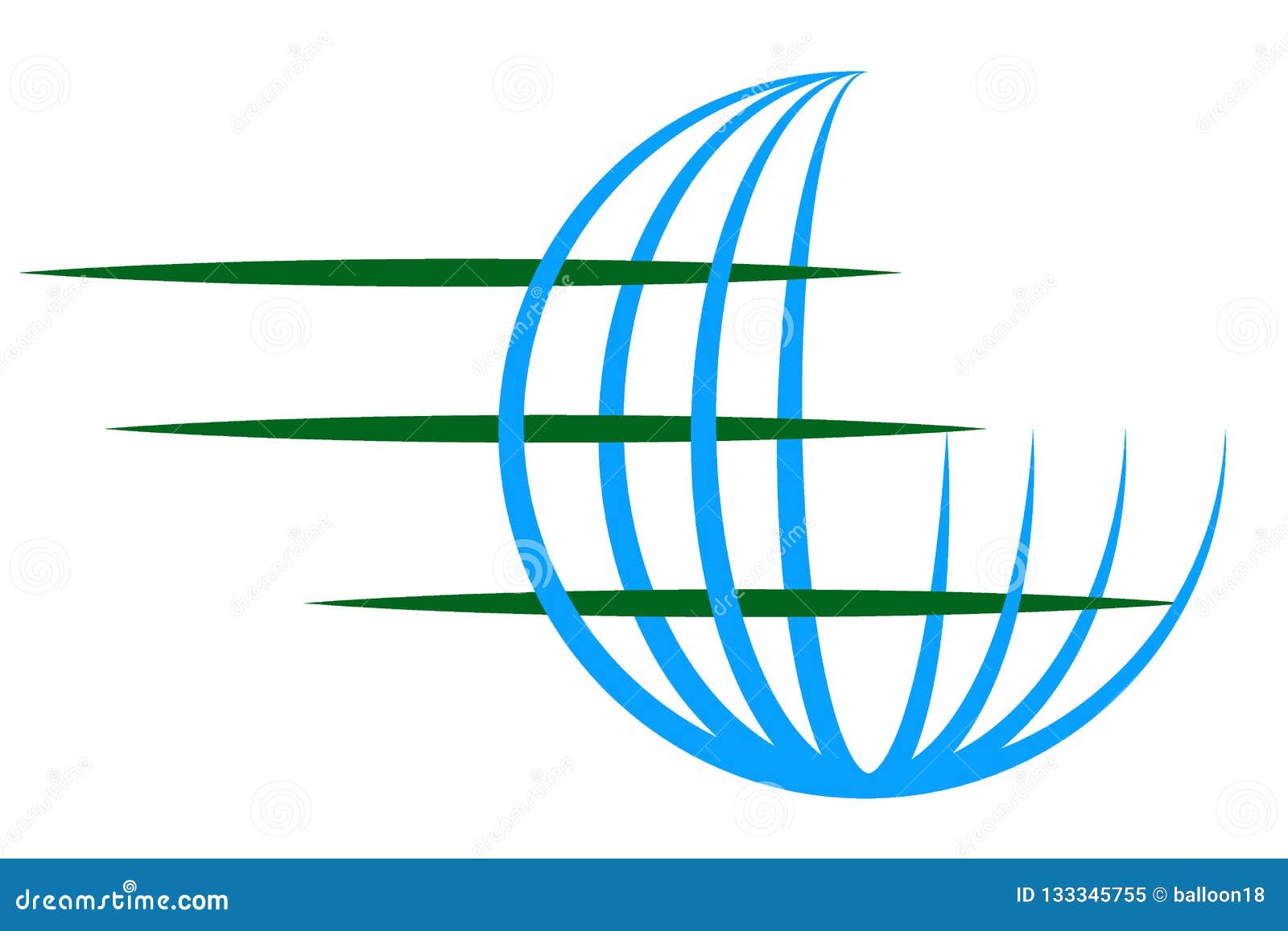 Globe logo stock vector. Illustration of abstract, illustration - 133345755