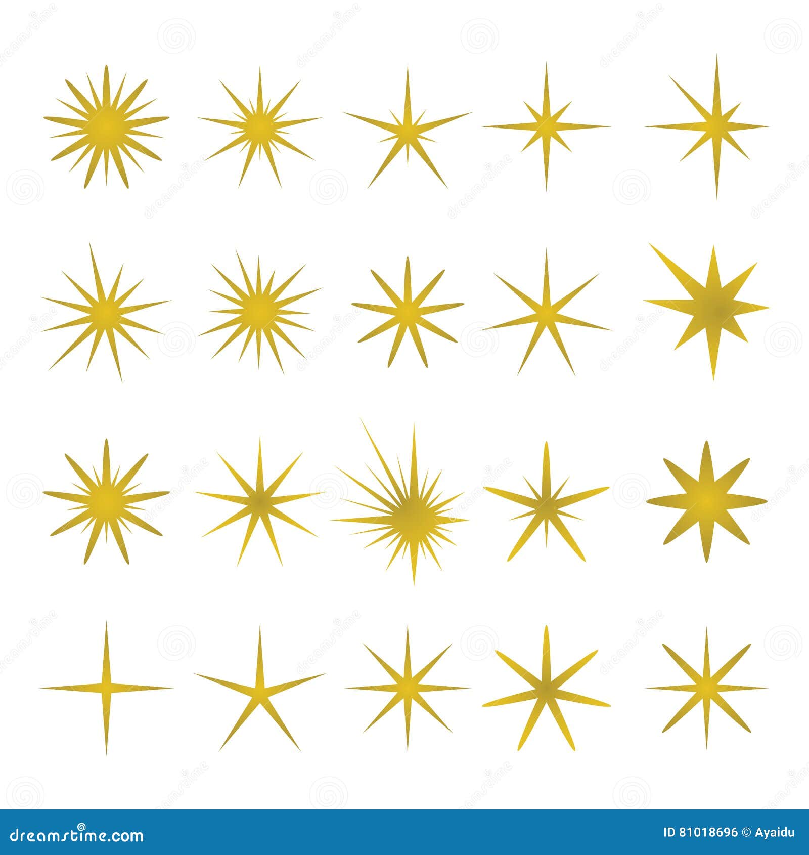 Premium Vector  Sparking star burn or blust cluster vector set collection