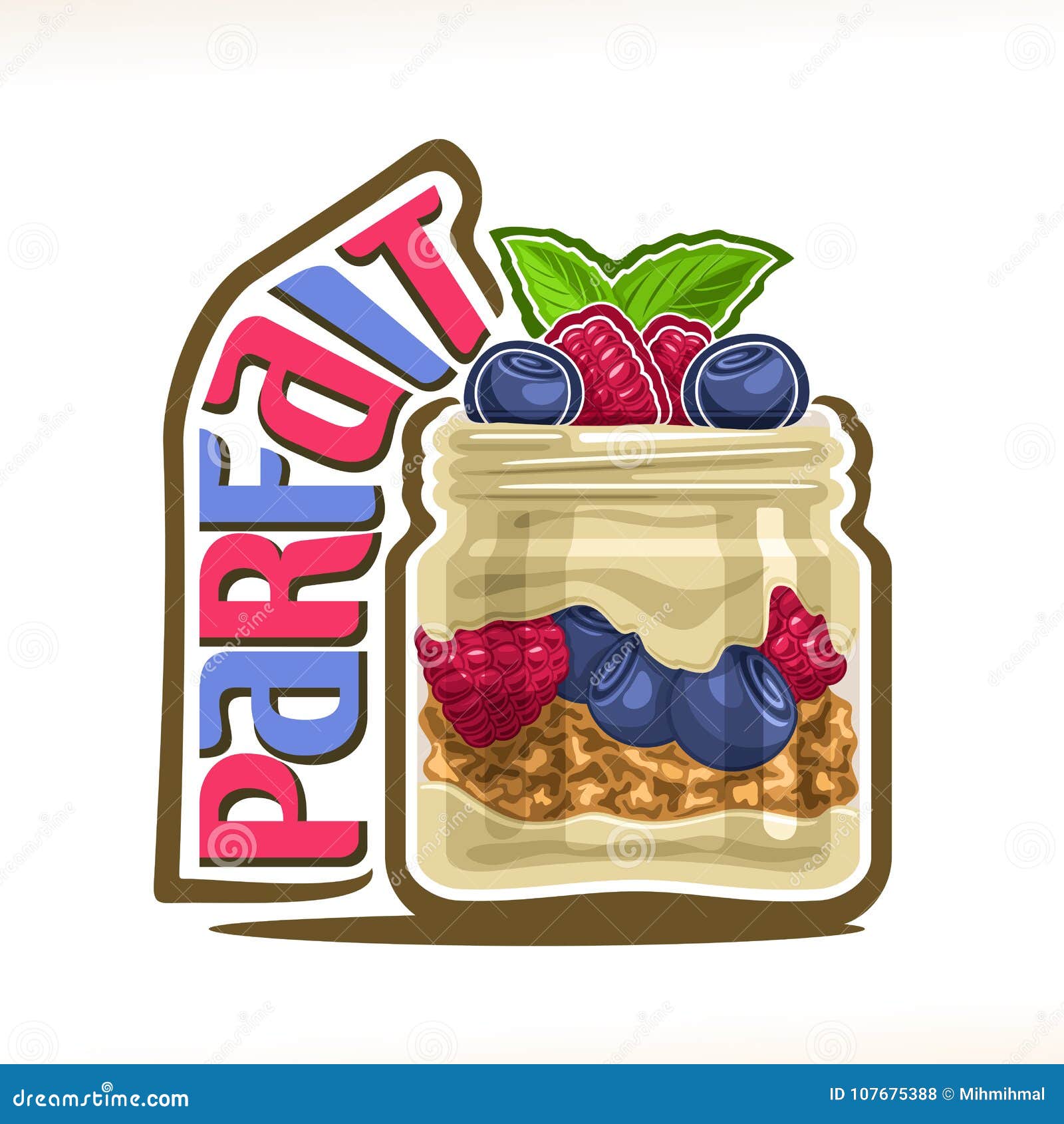 Granola Parfait Stock Illustrations – 1,118 Granola Parfait Stock