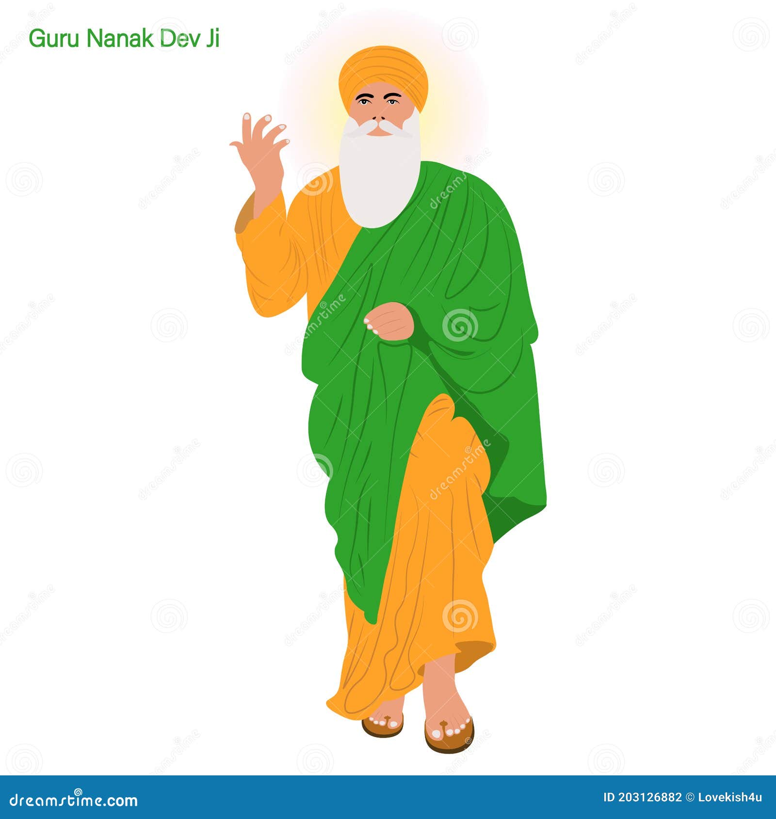 Vector Illustration for Guru Nanak Jayanti the Birth Anniversary of