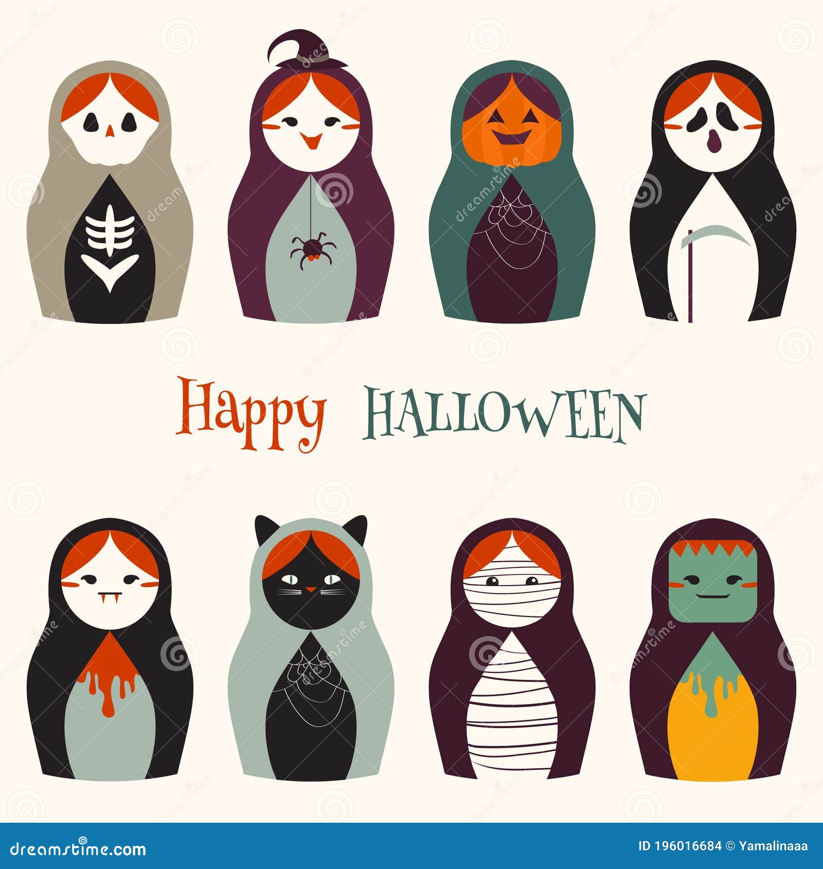 Creepy Dolls Stock Illustration 171569695