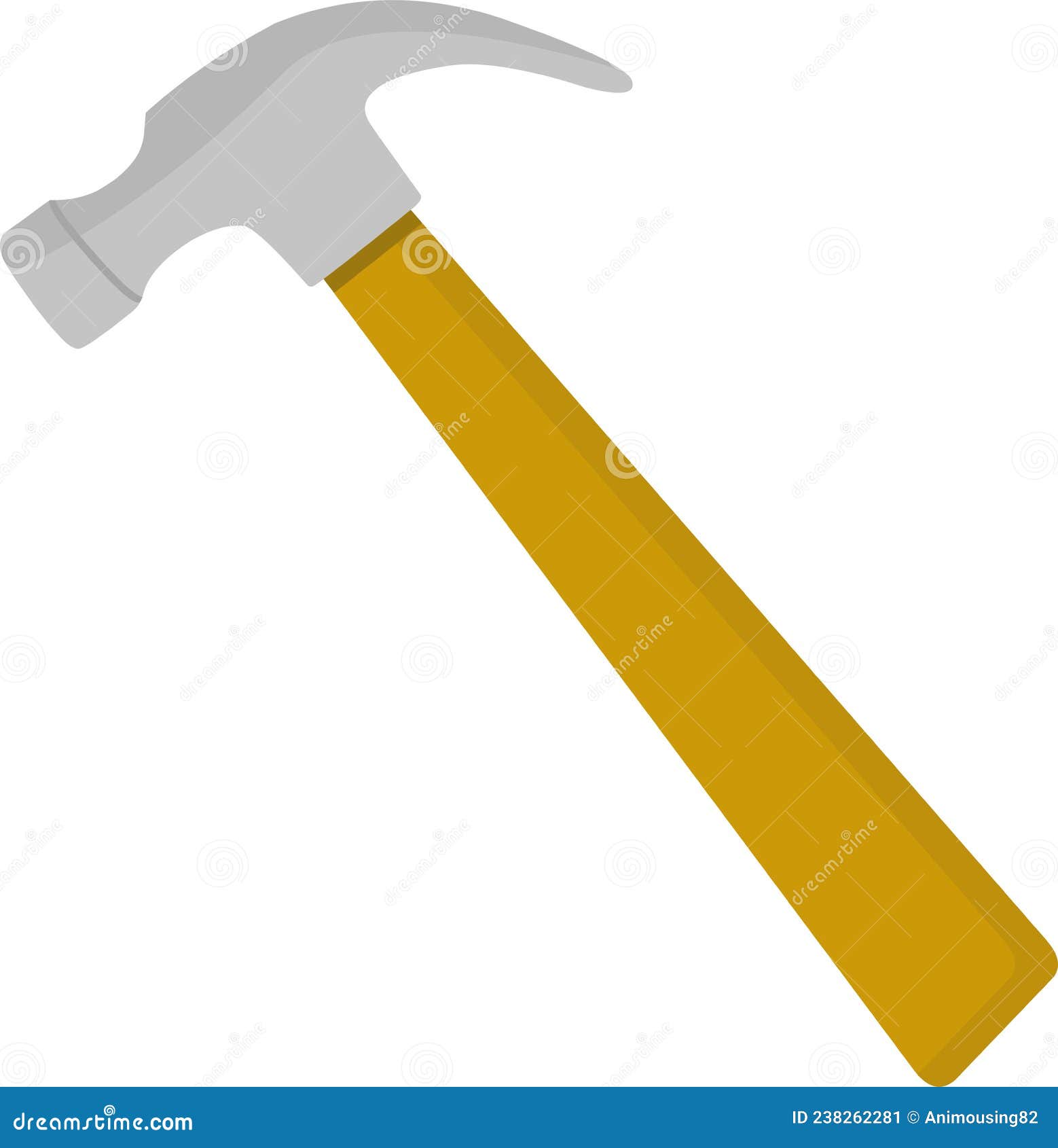 Vector Illustration Hammer Cartoon Stock Vector Illustration of carpenter, contruction 238262281