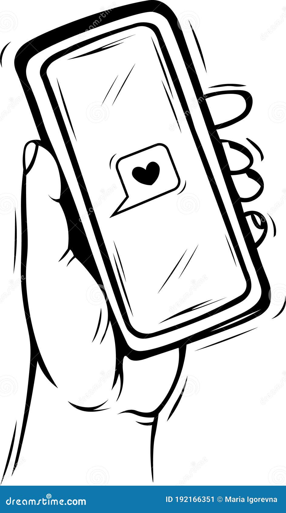 Download Vector Illustration Of A Hand Drawn Sketch Mobile Phone ...