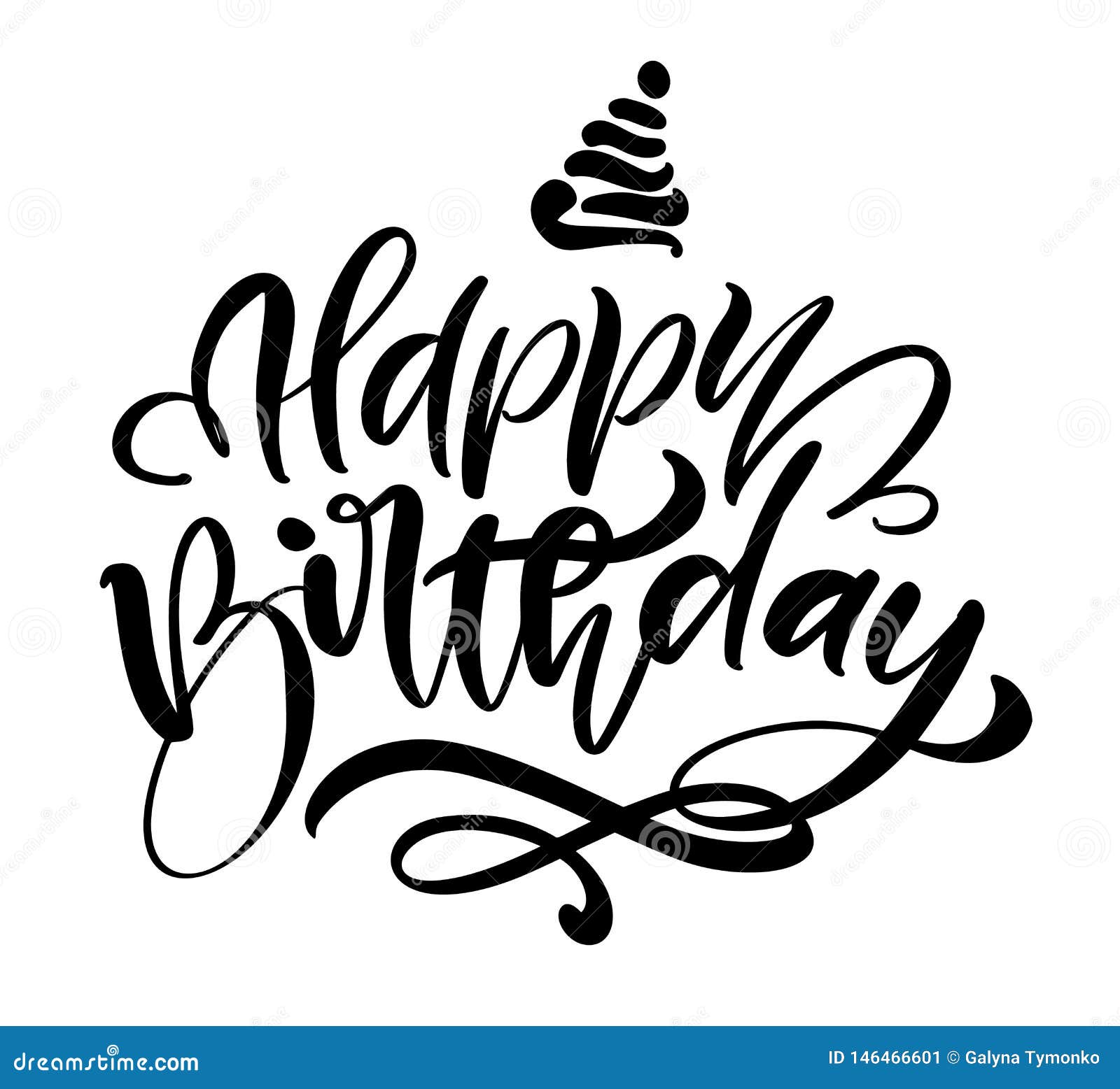 Download Vector Illustration Handwritten Modern Brush Lettering Of ...