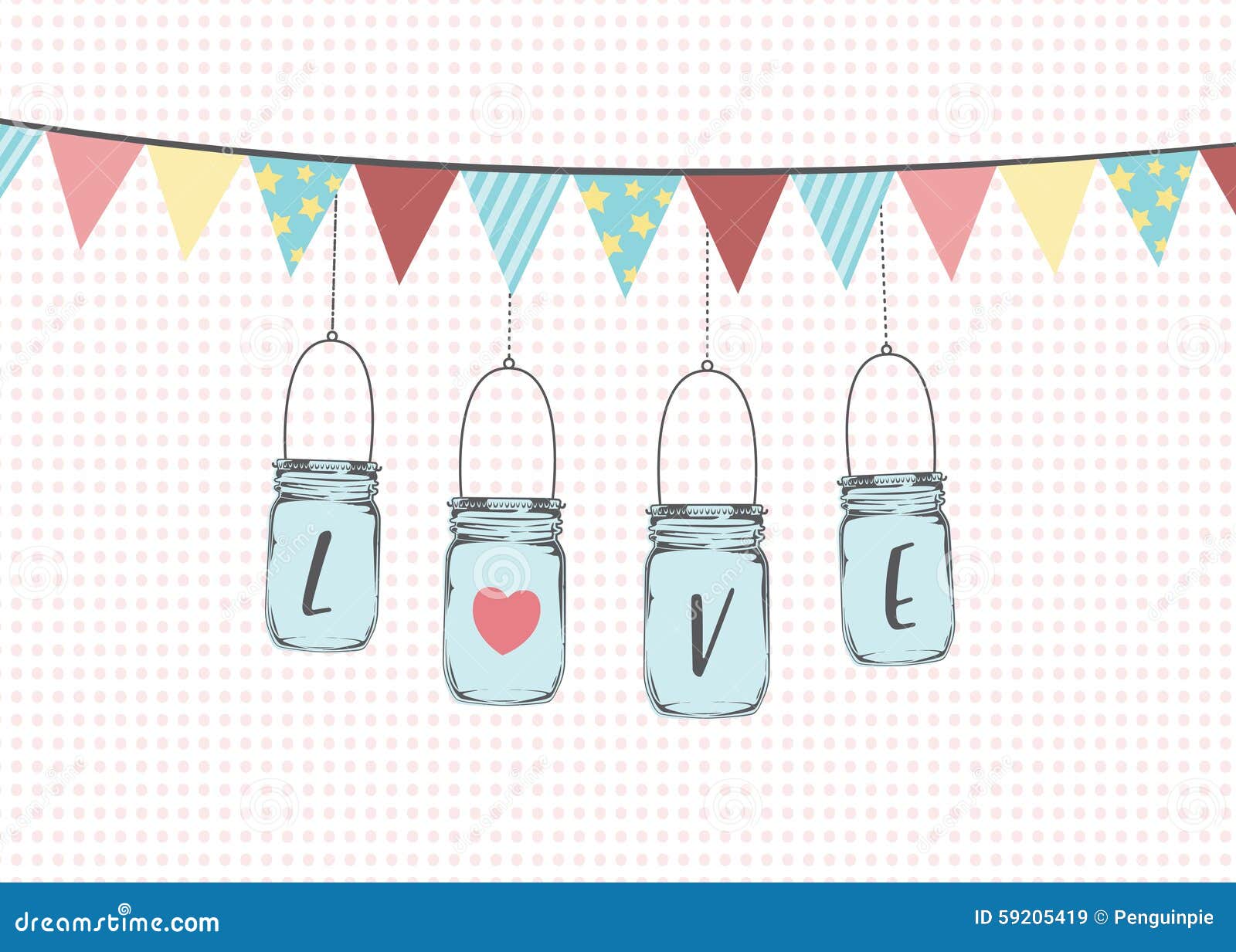 hanging mason jar clip art