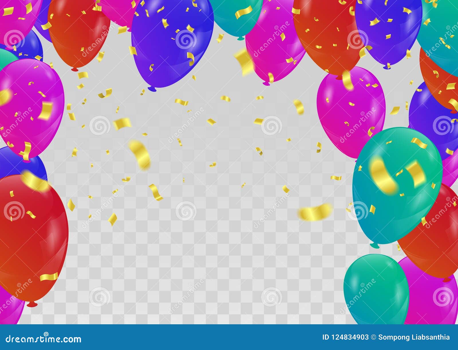 Download Vector Illustration Happy Birthday. Announcement / Poster ...