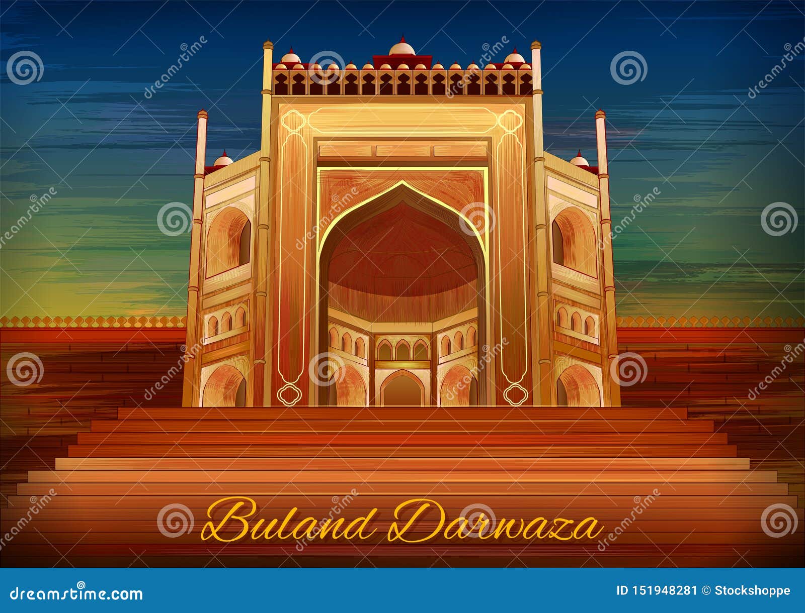 Drawing Buland Darwaza(बुलन्द दरवाज़ा ) l LearnByArt - YouTube