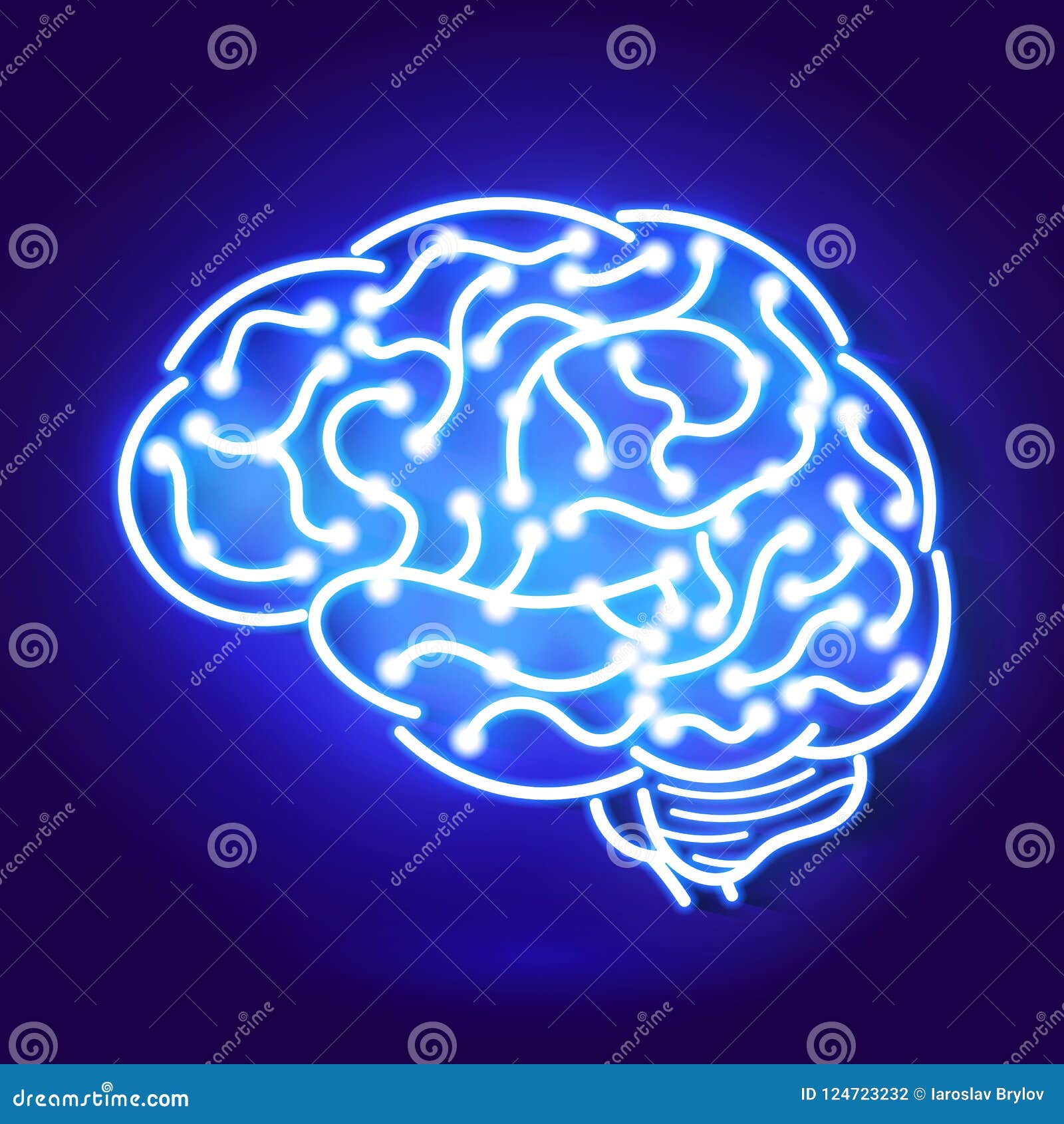neon brain icon neon brain icon