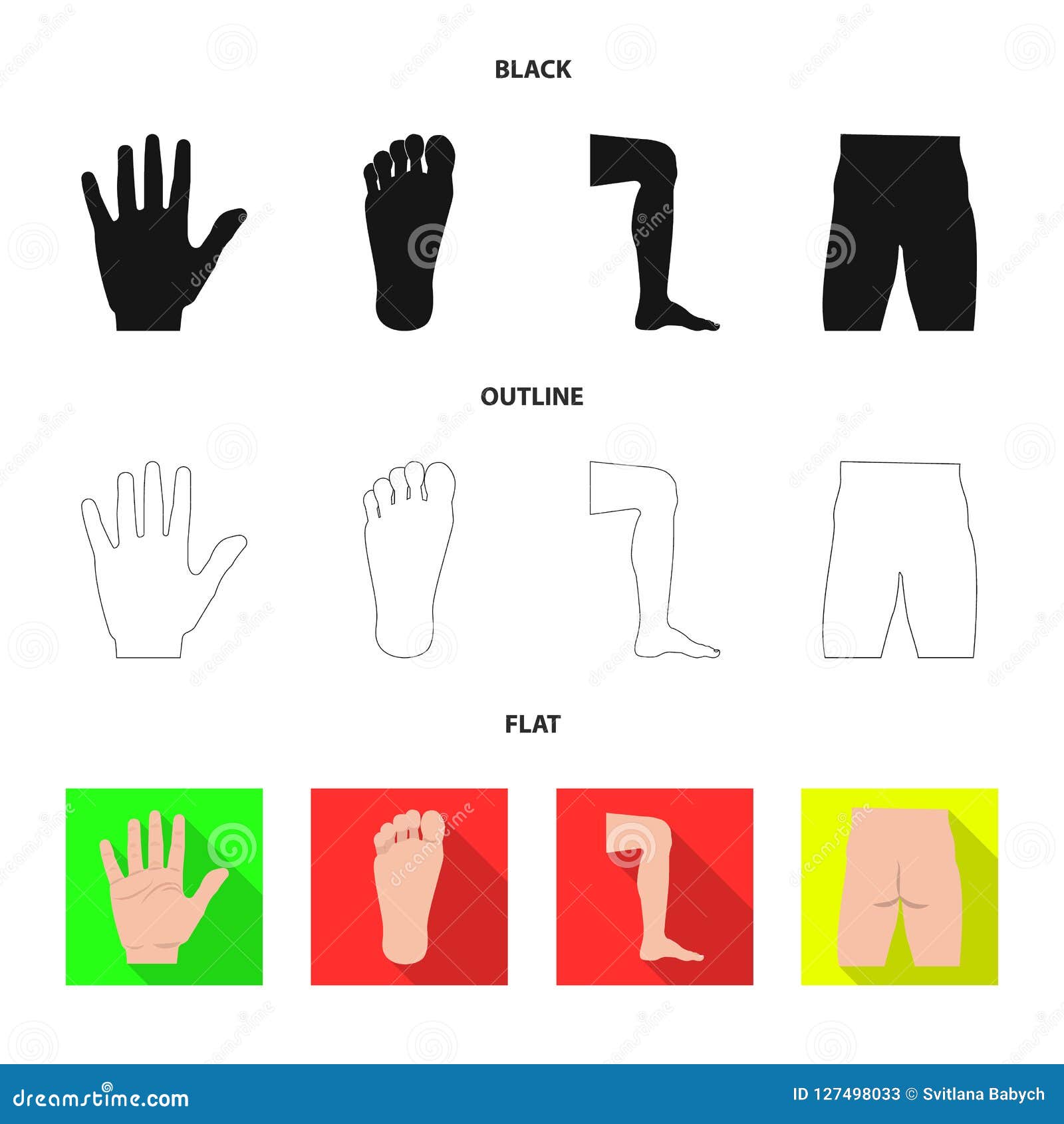 Human Body Part Set Icon Stock Illustrations – 6,532 Human Body