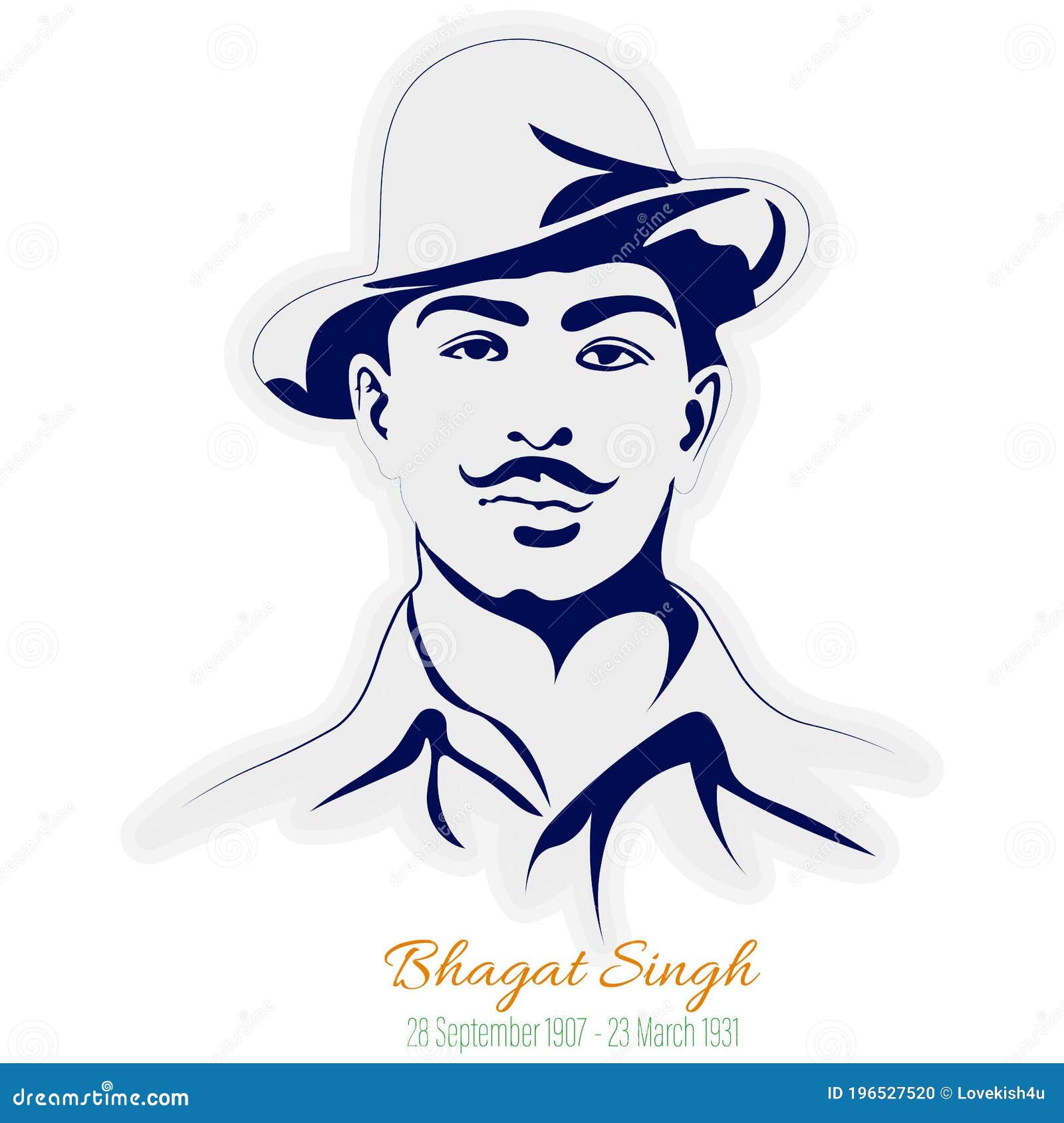 Learn How to Draw Bhagat Singh (Famous People) Step by Step : Drawing  Tutorials