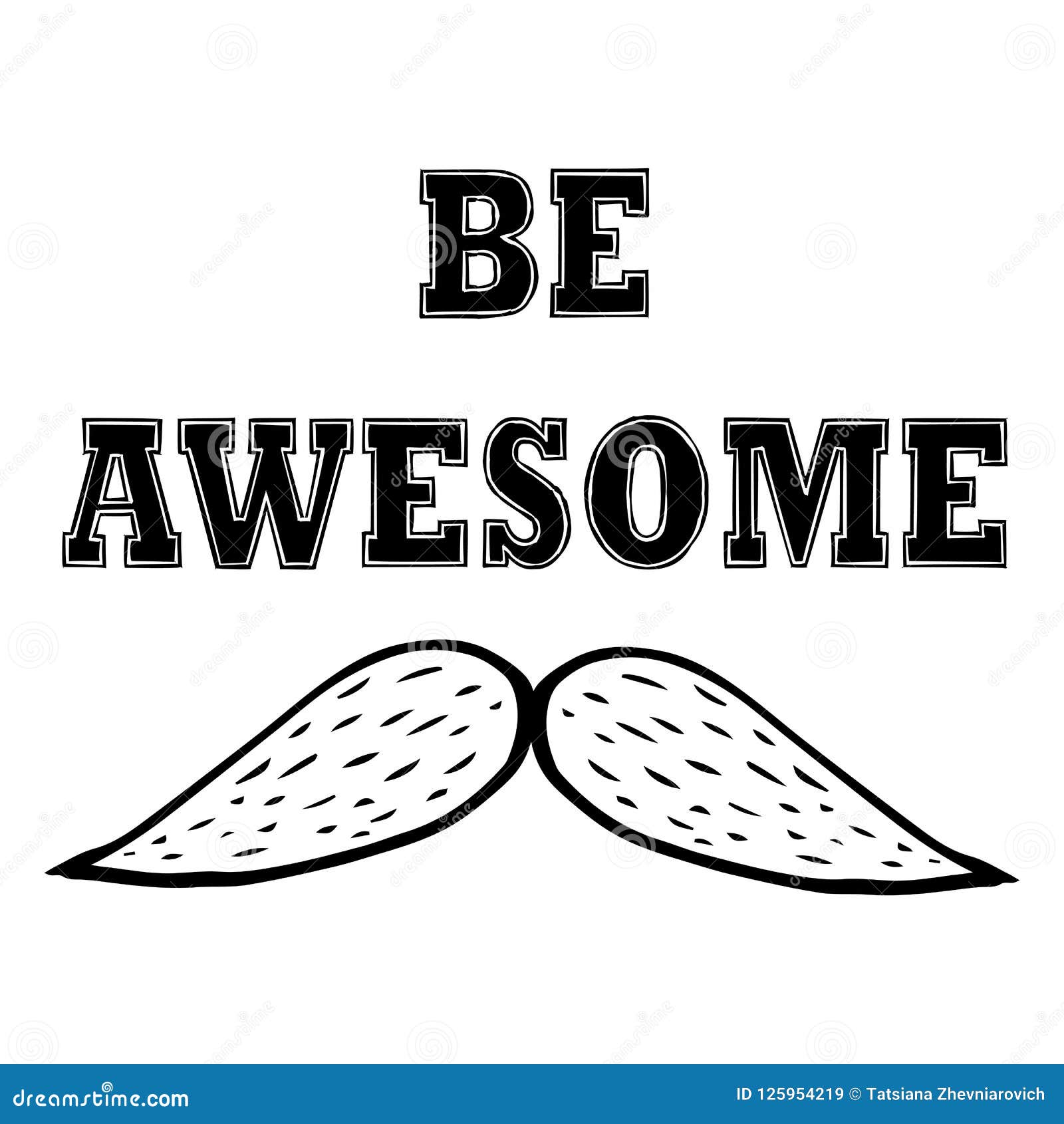   with inspirational words be awesome