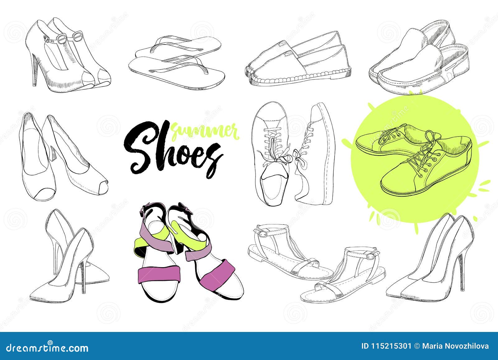 Portfolio of sketches – Footwear Design