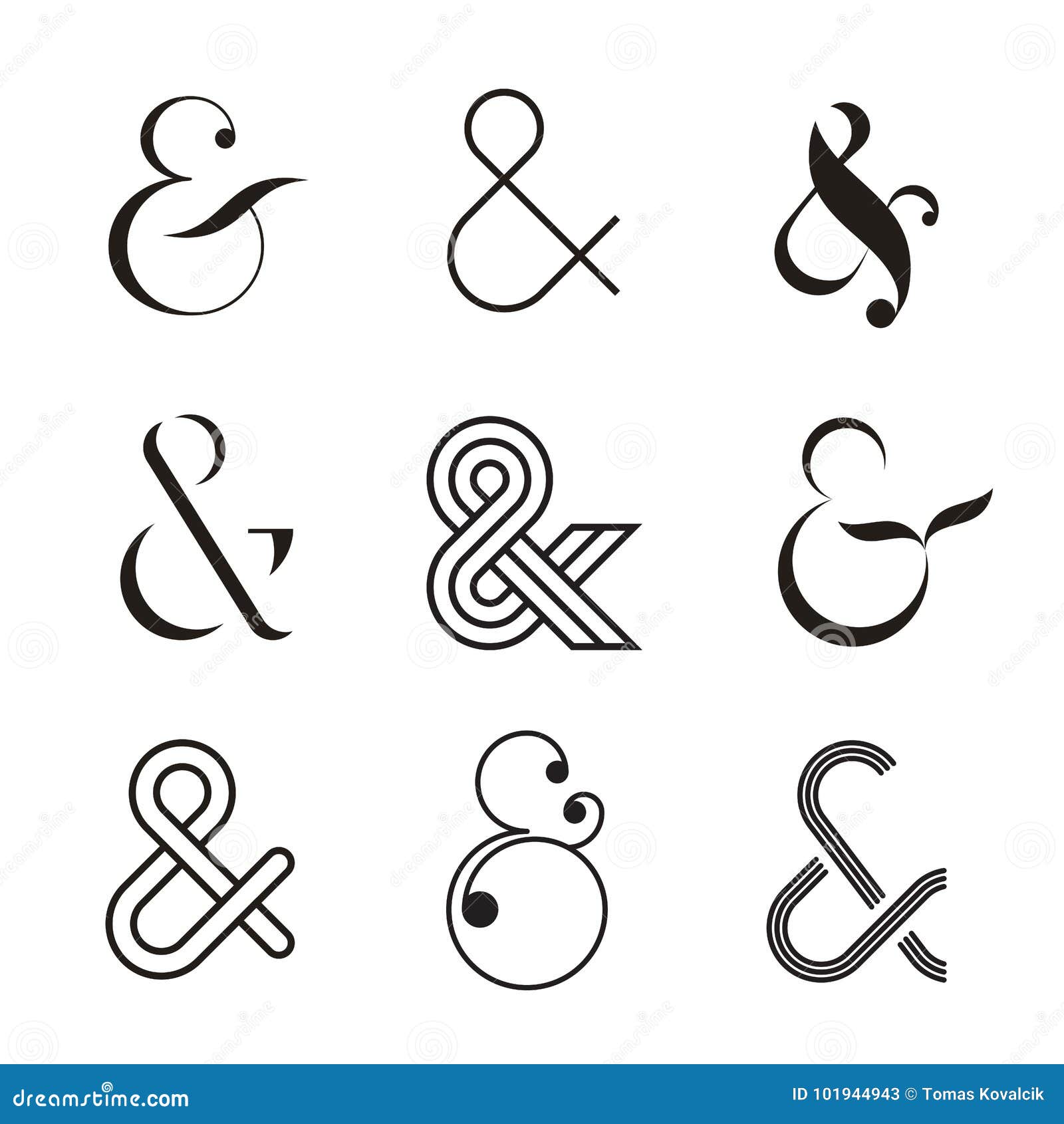 Black Ampersand Stock Illustrations – 1,301 Black Ampersand Stock