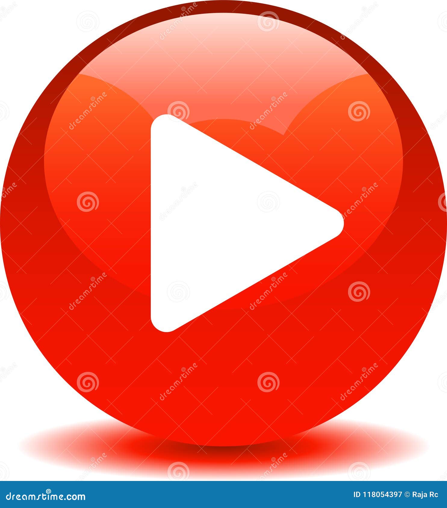 play button web audio icon red