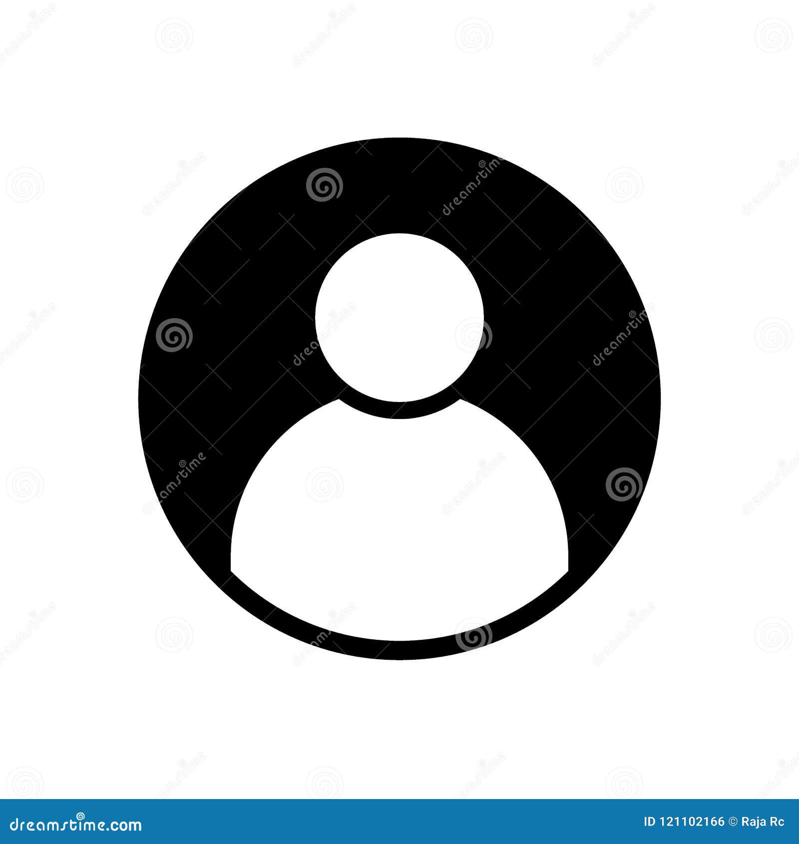 user profile avatar black solid icon