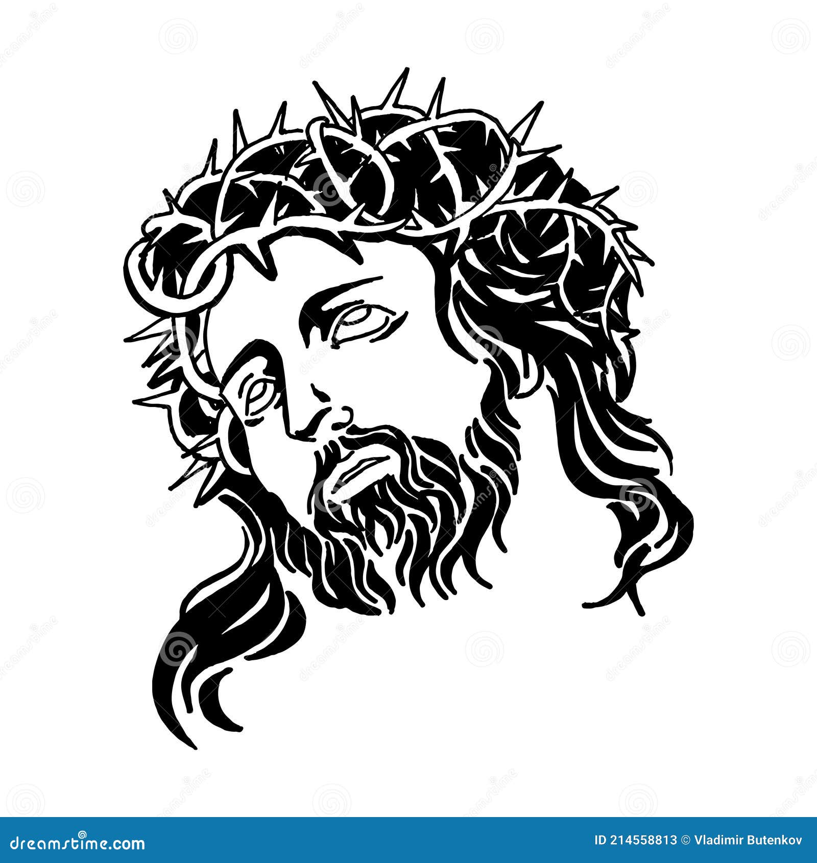 Vector Illustration of Jesus Christ, God and Bible Stock Vector ...