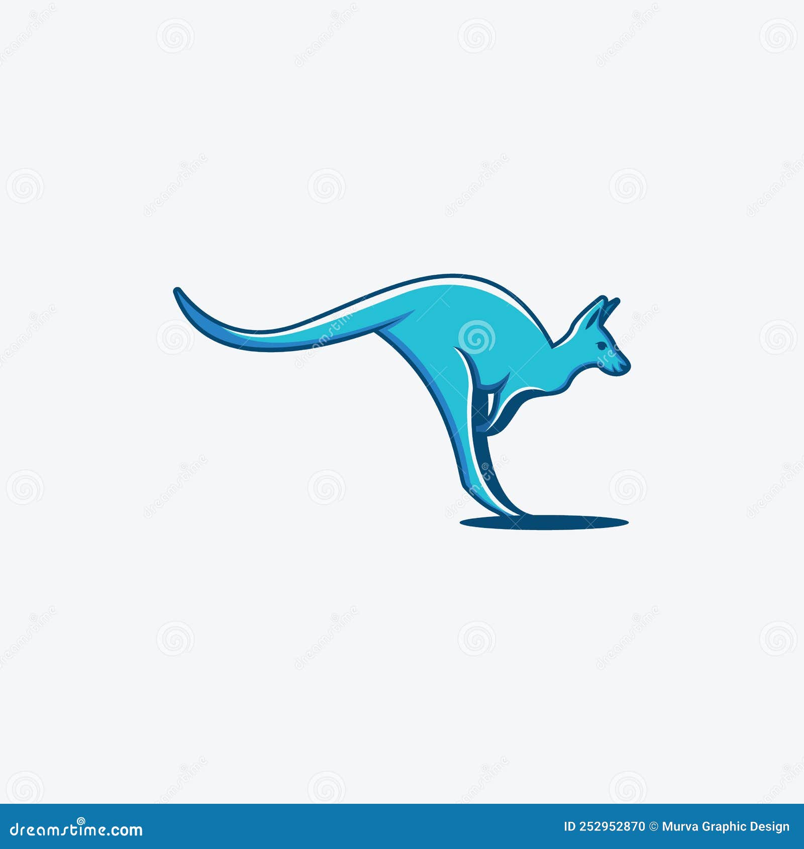 Kangaroo Icon Vector Jumping. Stock Vector Illustration of icon, animal 252952870
