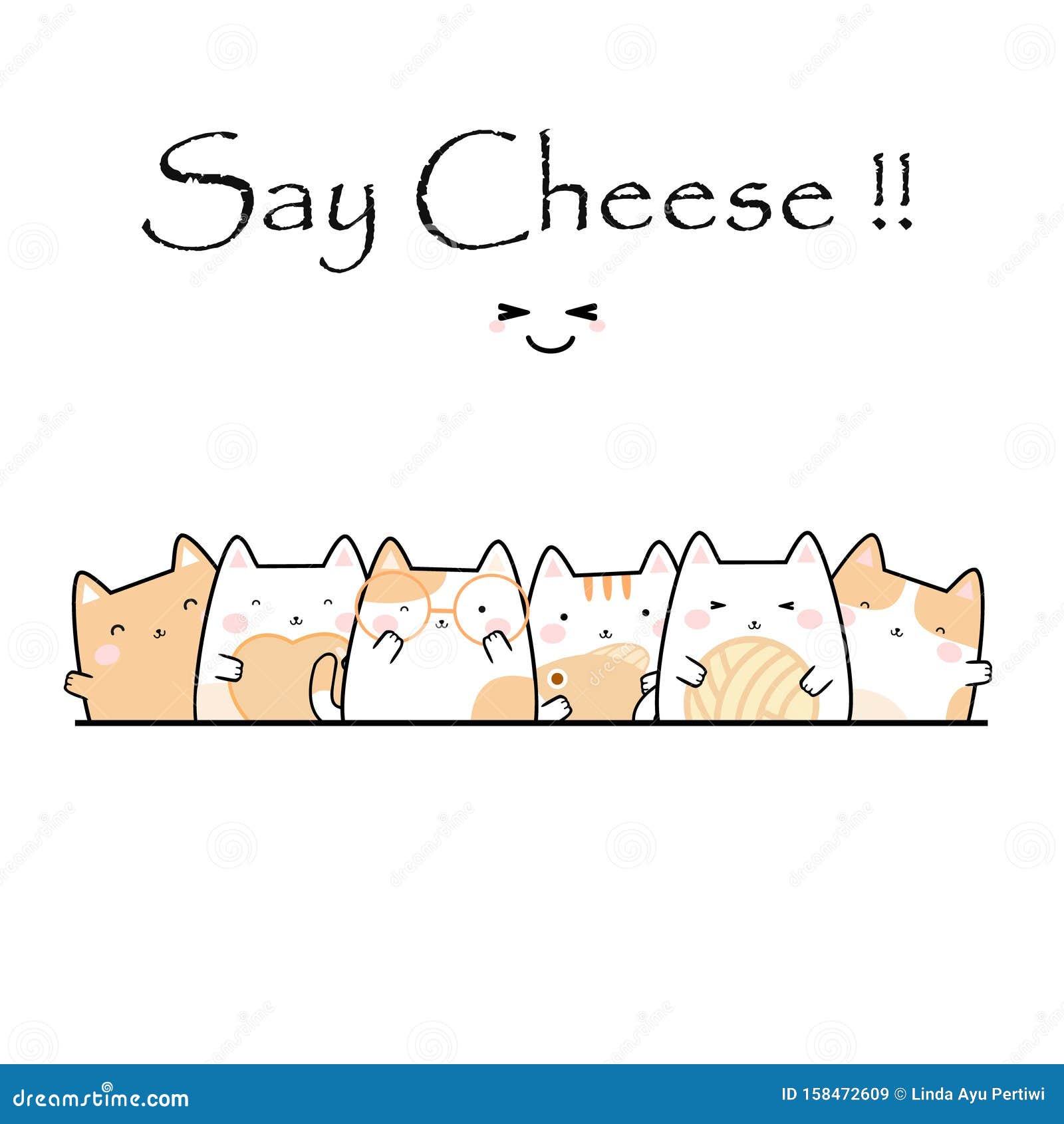 Vector ILLustration Kawaii Cute Cat Cartoon Doodle Stock Vector - Illustration of cheese, design: 158472609 Vector ILLustration Kawaii Cute Cat Cartoon Doodle Stock Vector - Illustration of cheese, design: 158472609
