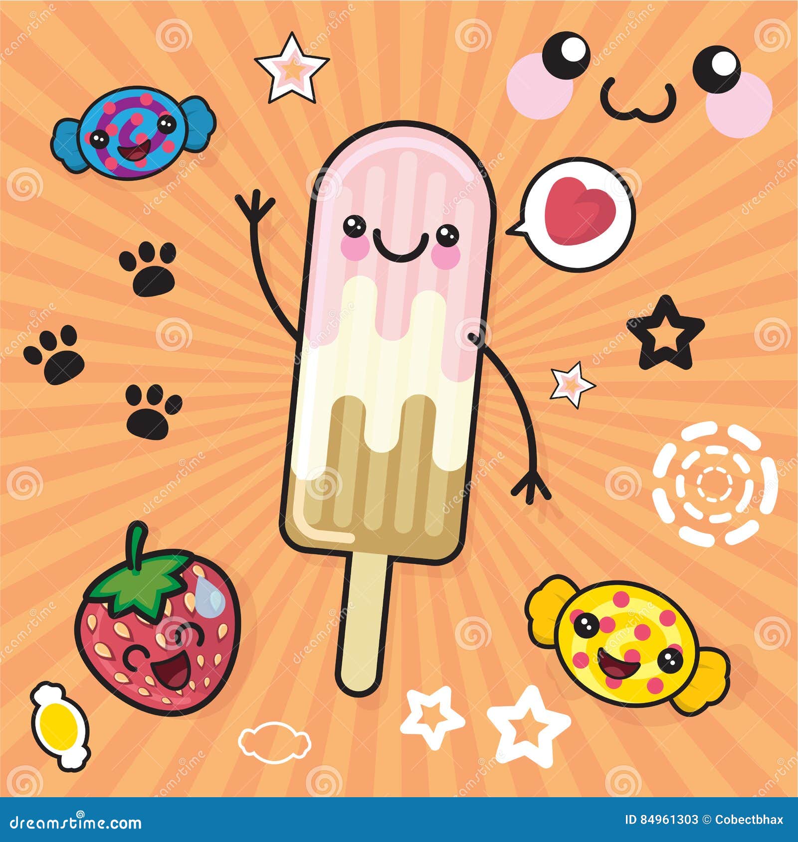 Kawaii popsicle : 1 841 images, photos de stock, objets 3D et images  vectorielles